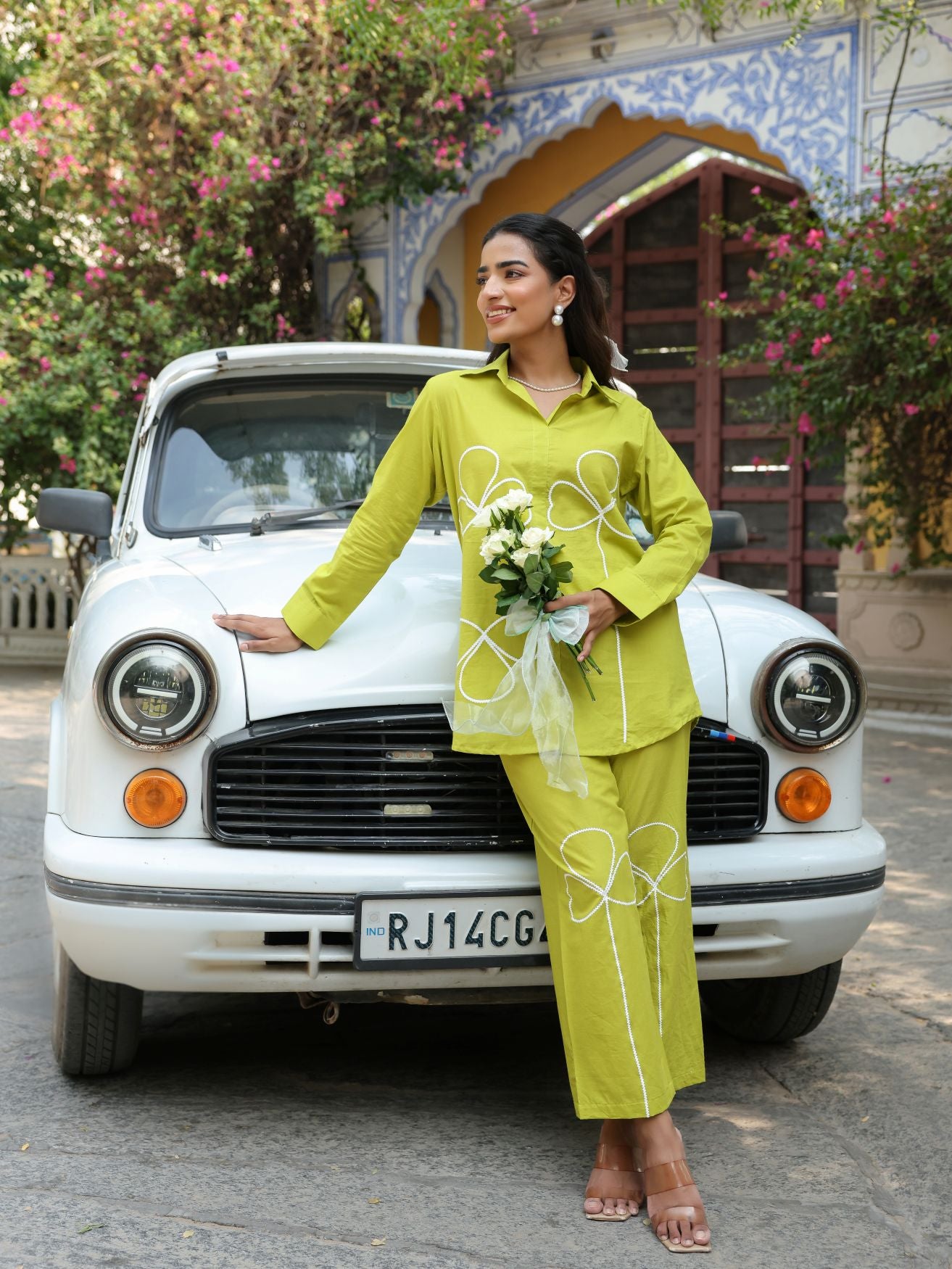 Poppy Green Cord Set