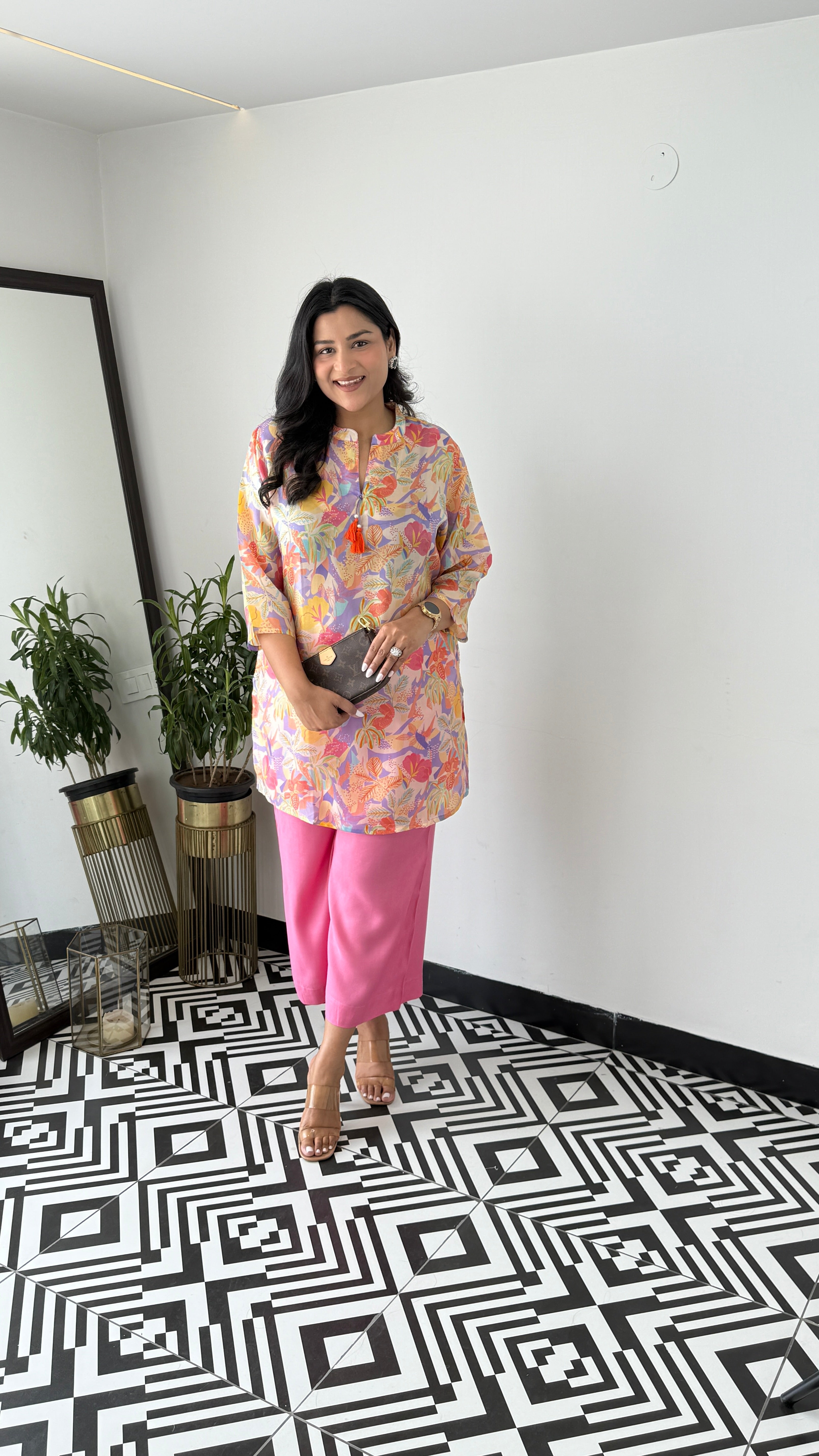 Melange Violet Multiprint Cord Set