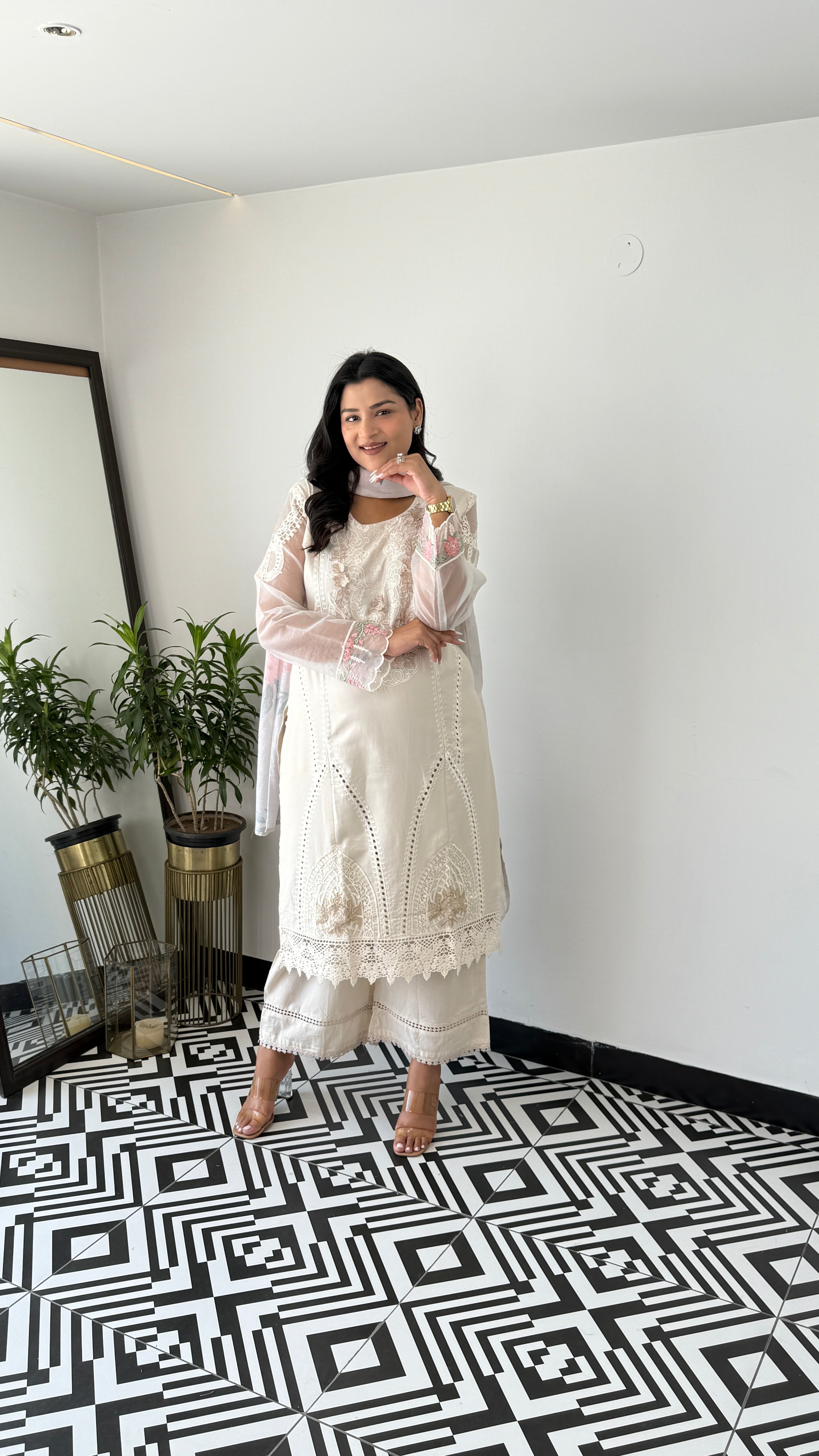 Baano Ivory Krachi Suit Set