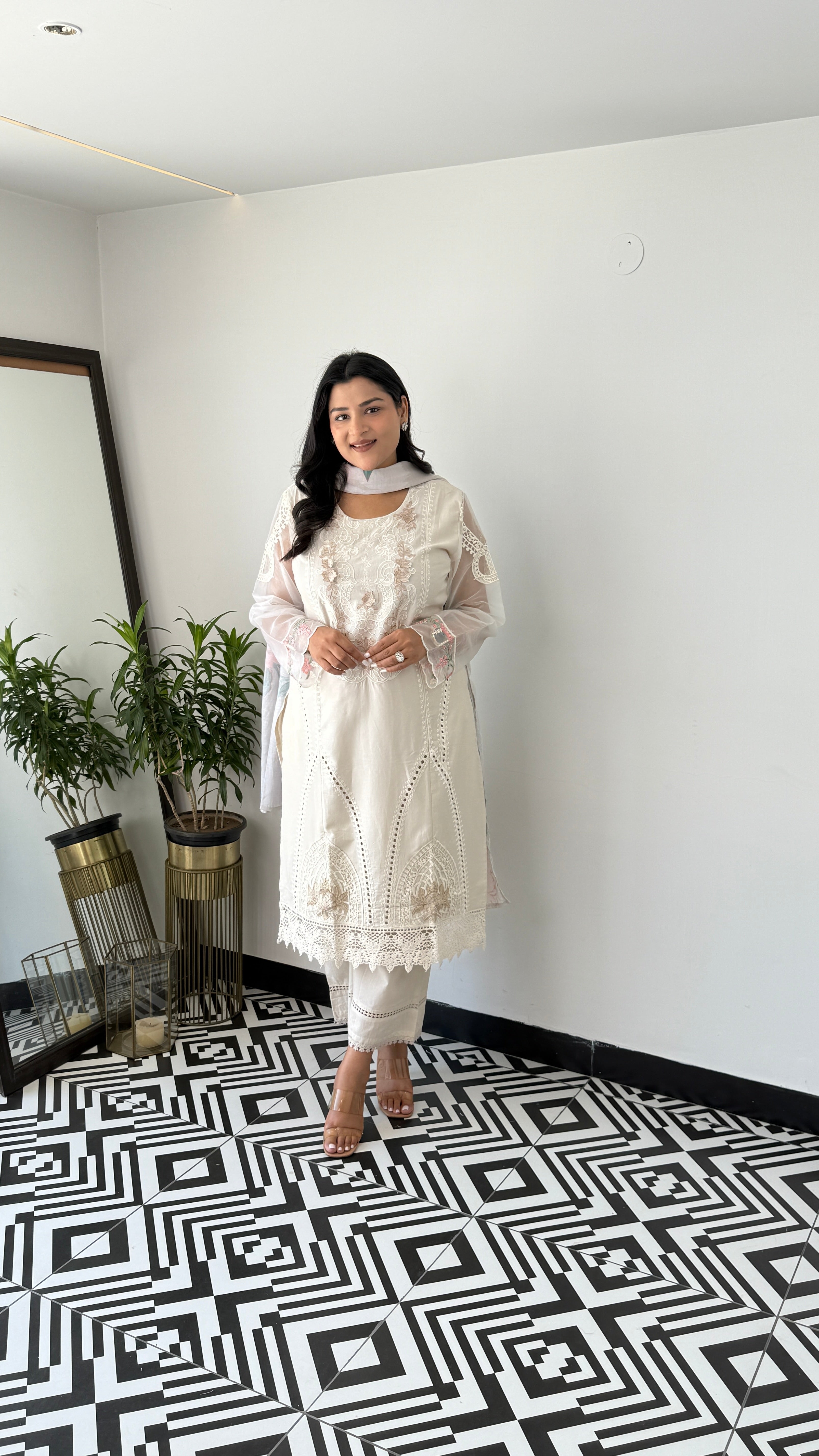 Baano Ivory Krachi Suit Set