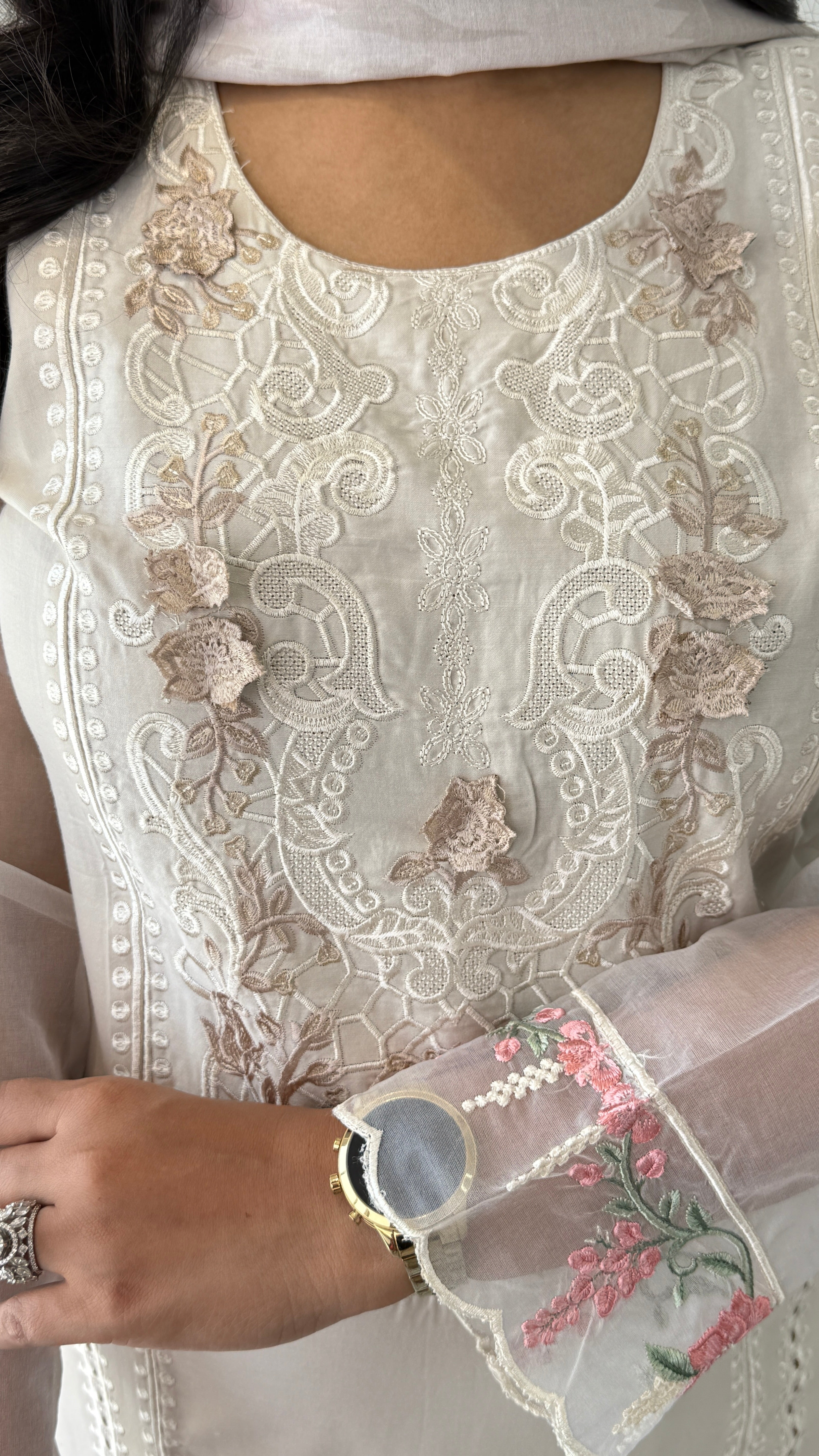 Baano Ivory Krachi Suit Set