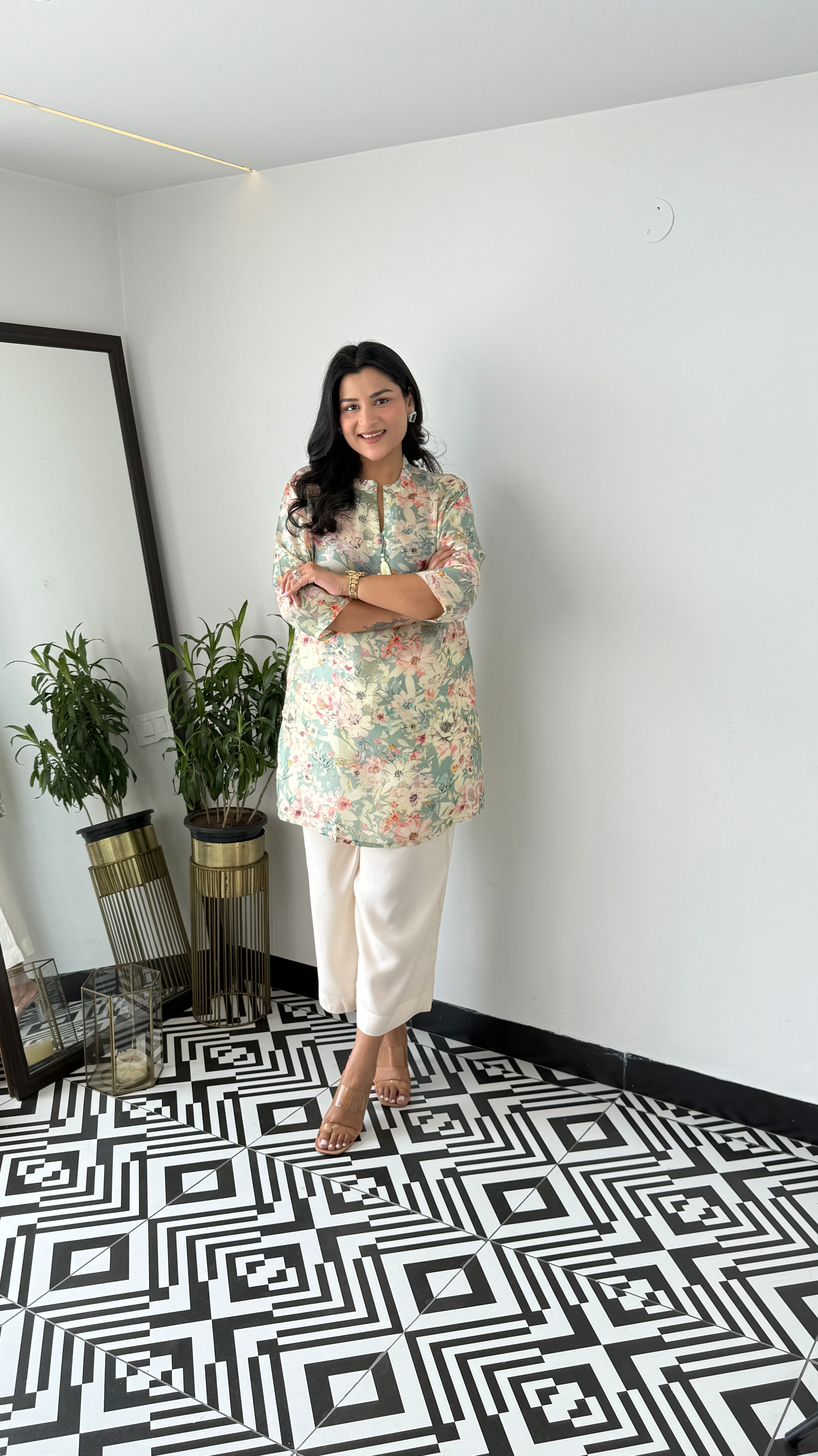 Melange Pastel Green Cord Set