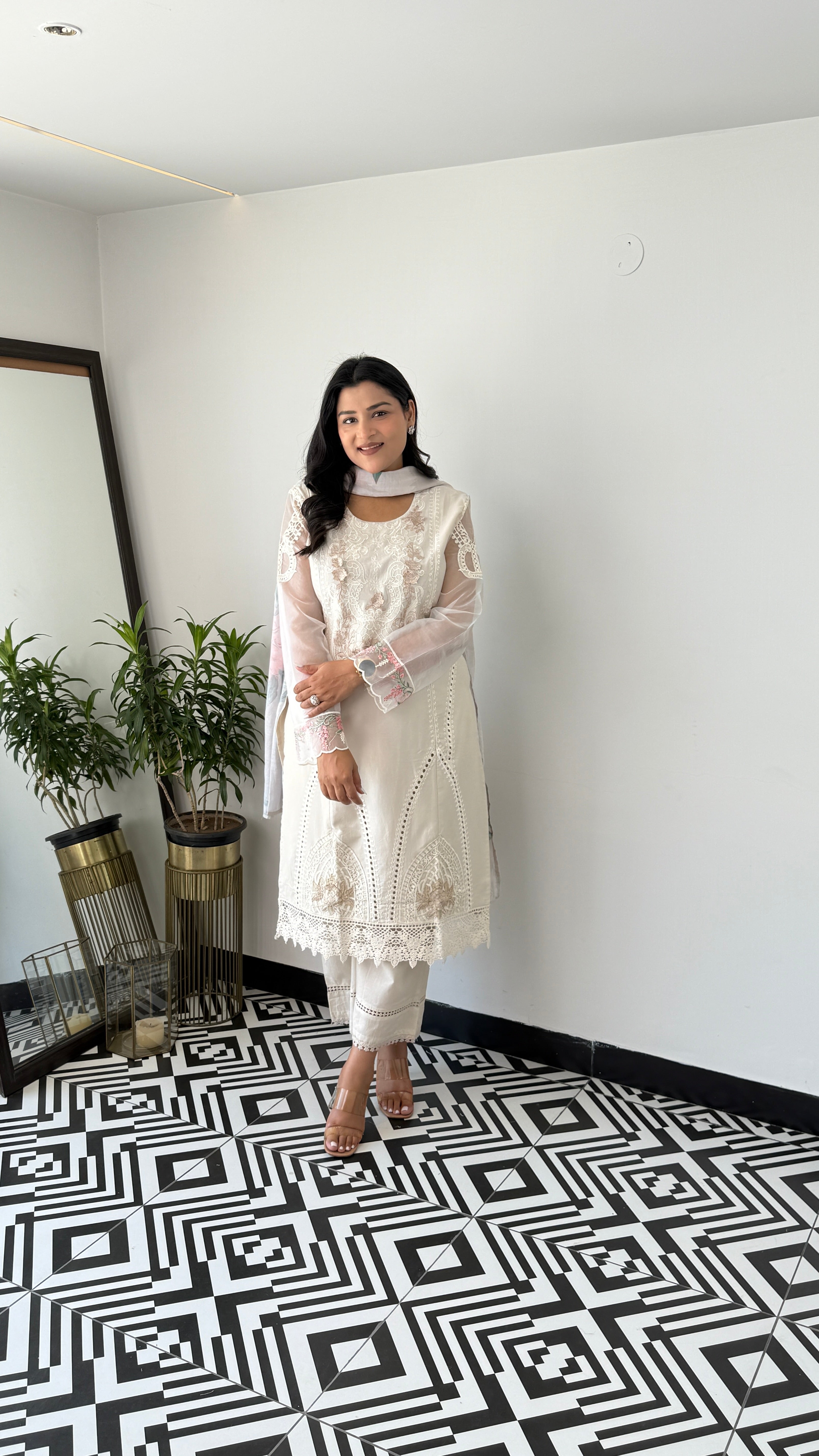 Baano Ivory Krachi Suit Set