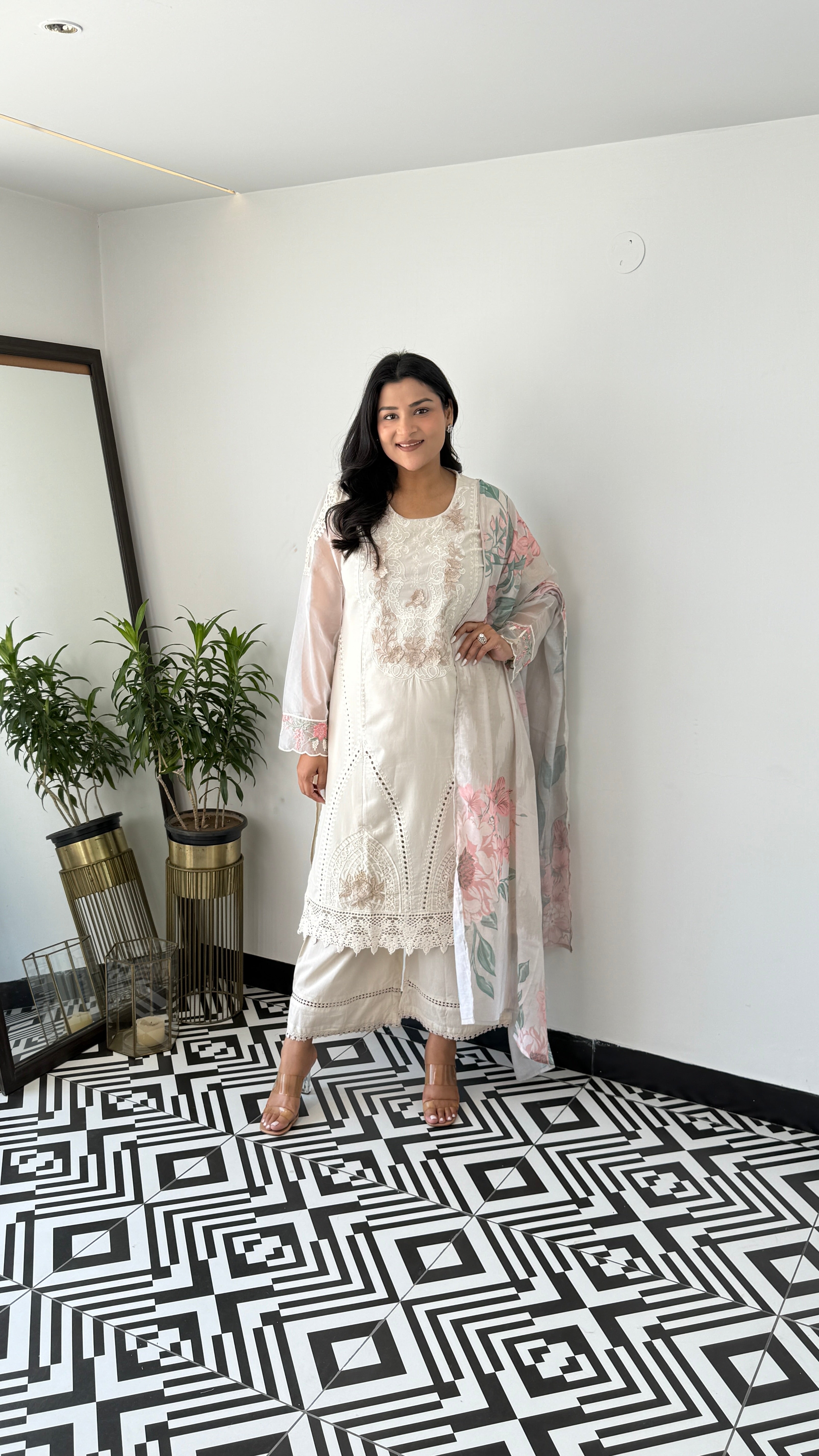 Baano Ivory Krachi Suit Set