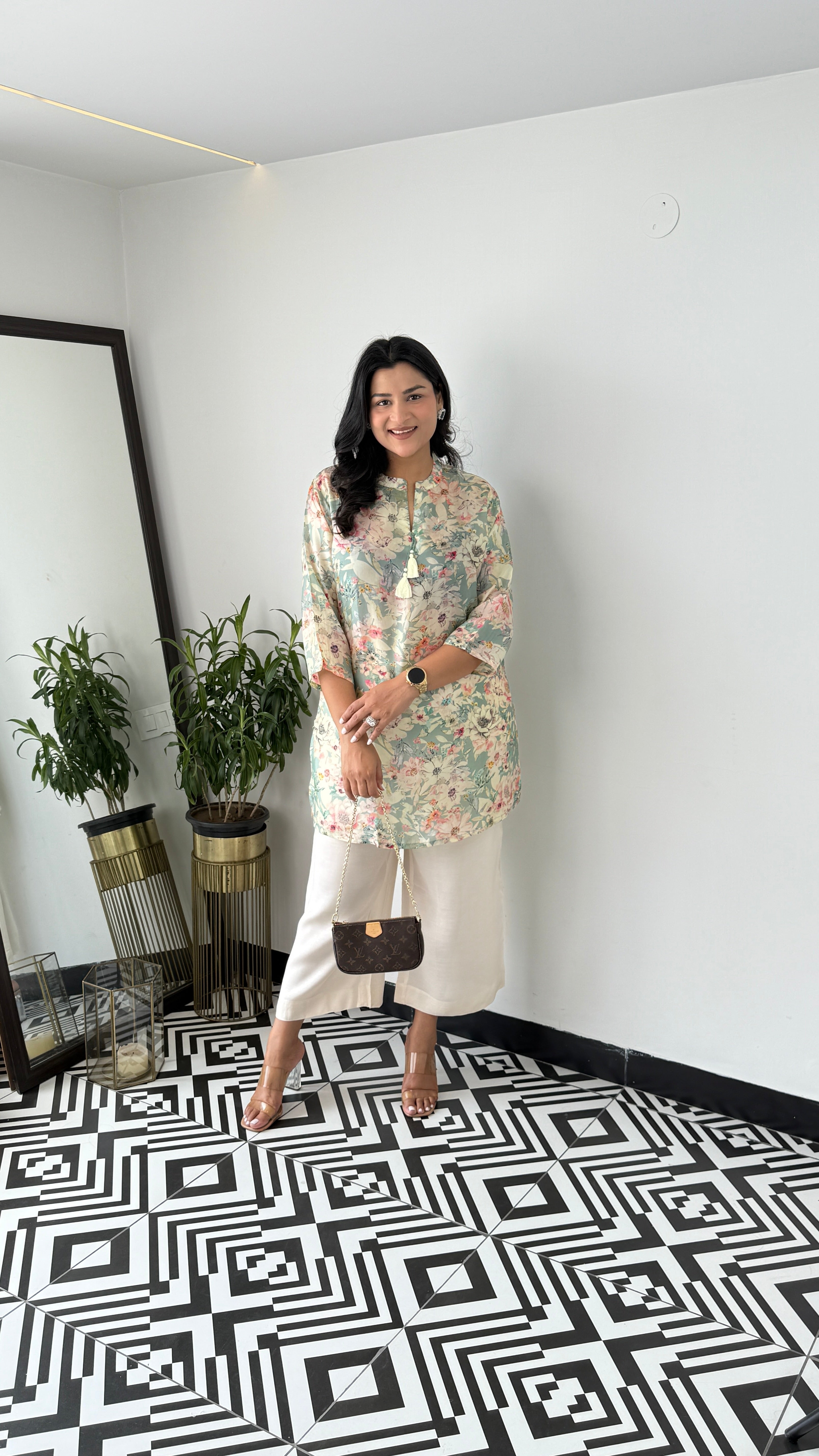 Melange Pastel Green Cord Set