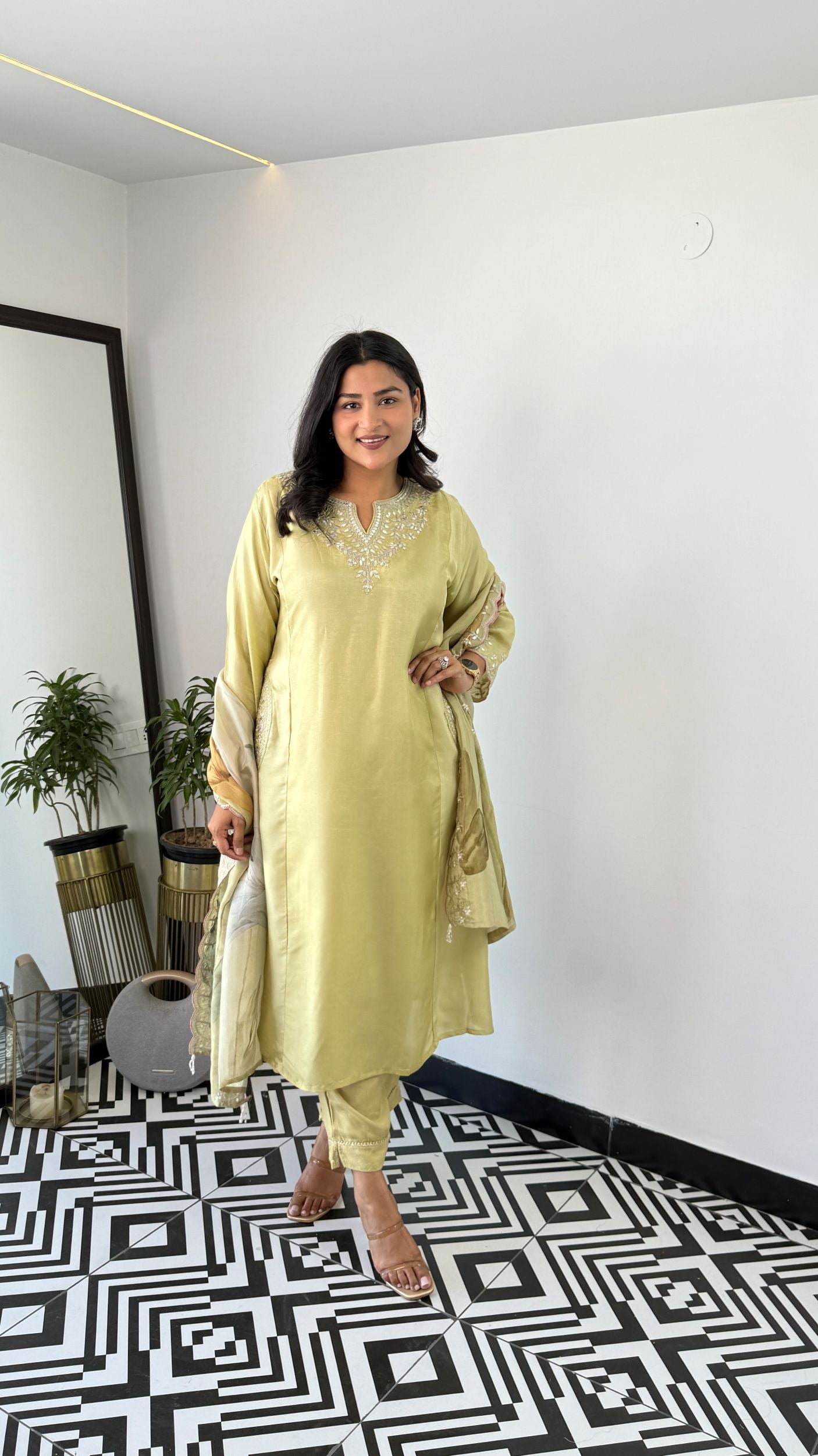 Amal Green suit Set