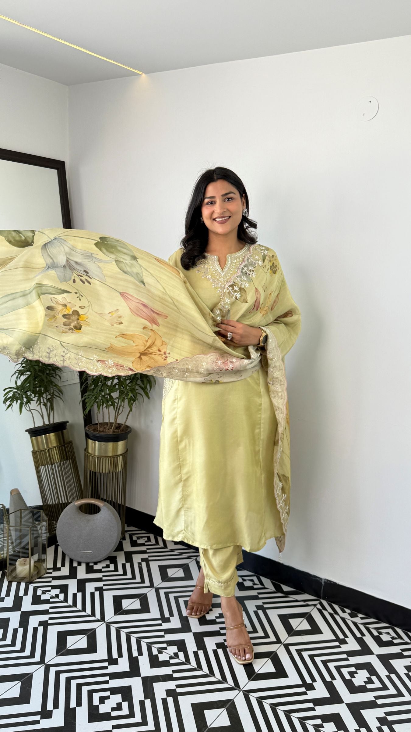 Amal Green suit Set