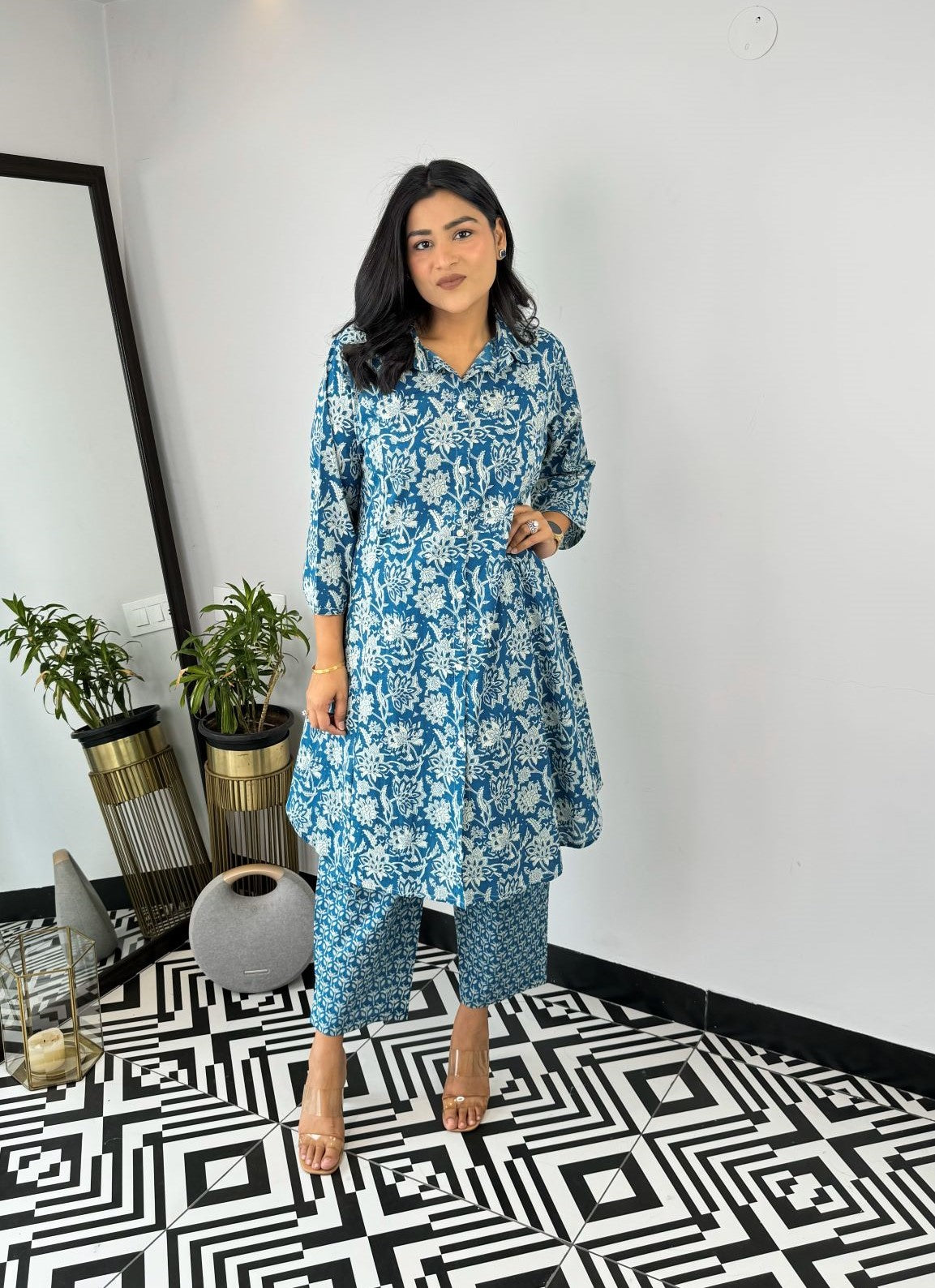 Blue Vanilla Cotton Cord Set