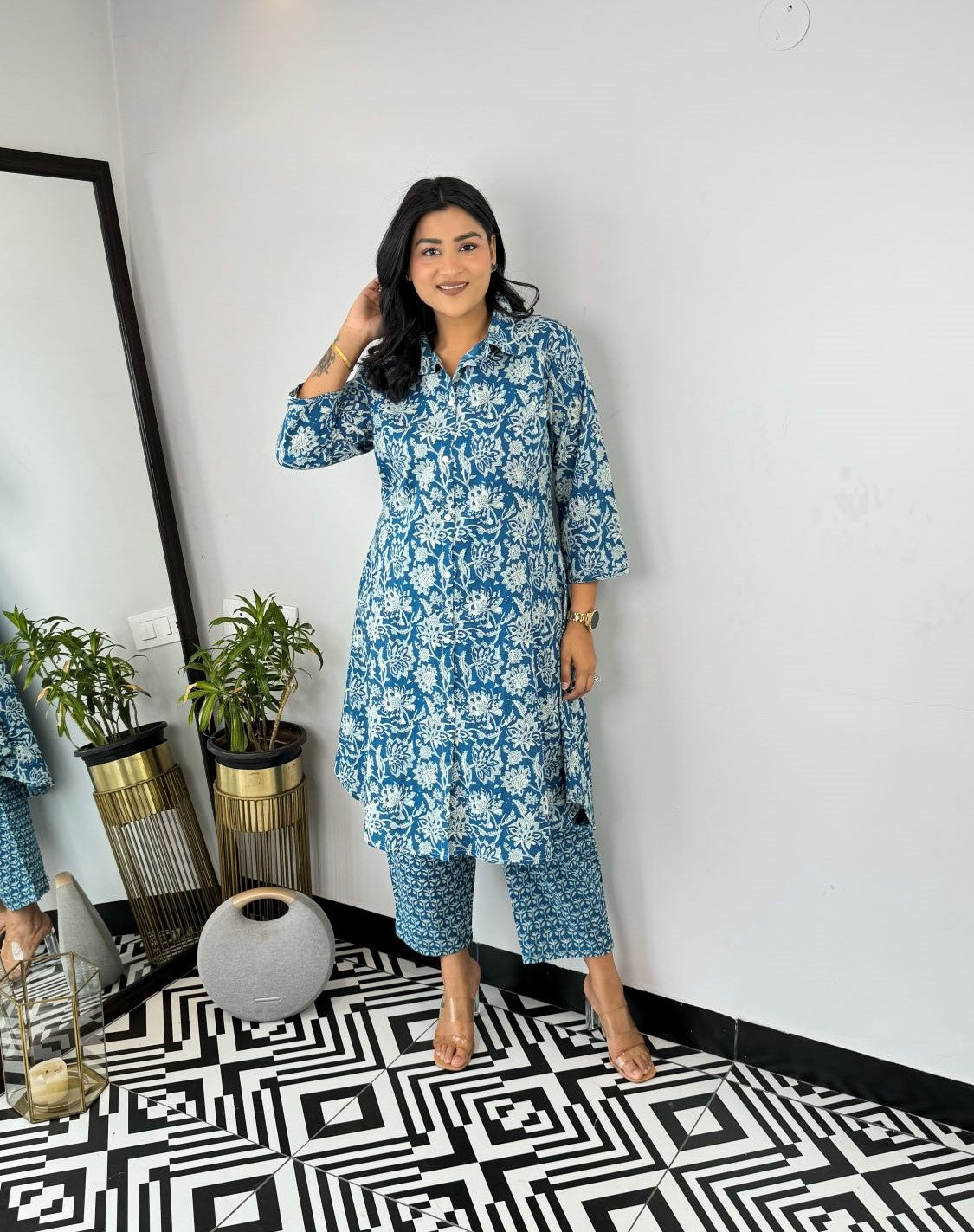 Blue Vanilla Cotton Cord Set