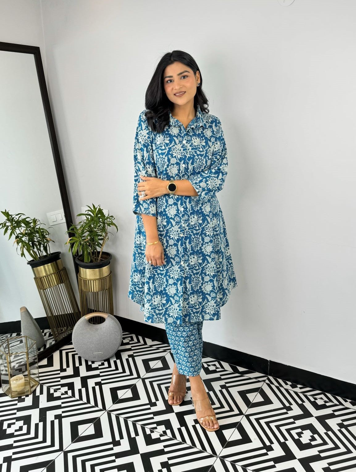 Blue Vanilla Cotton Cord Set