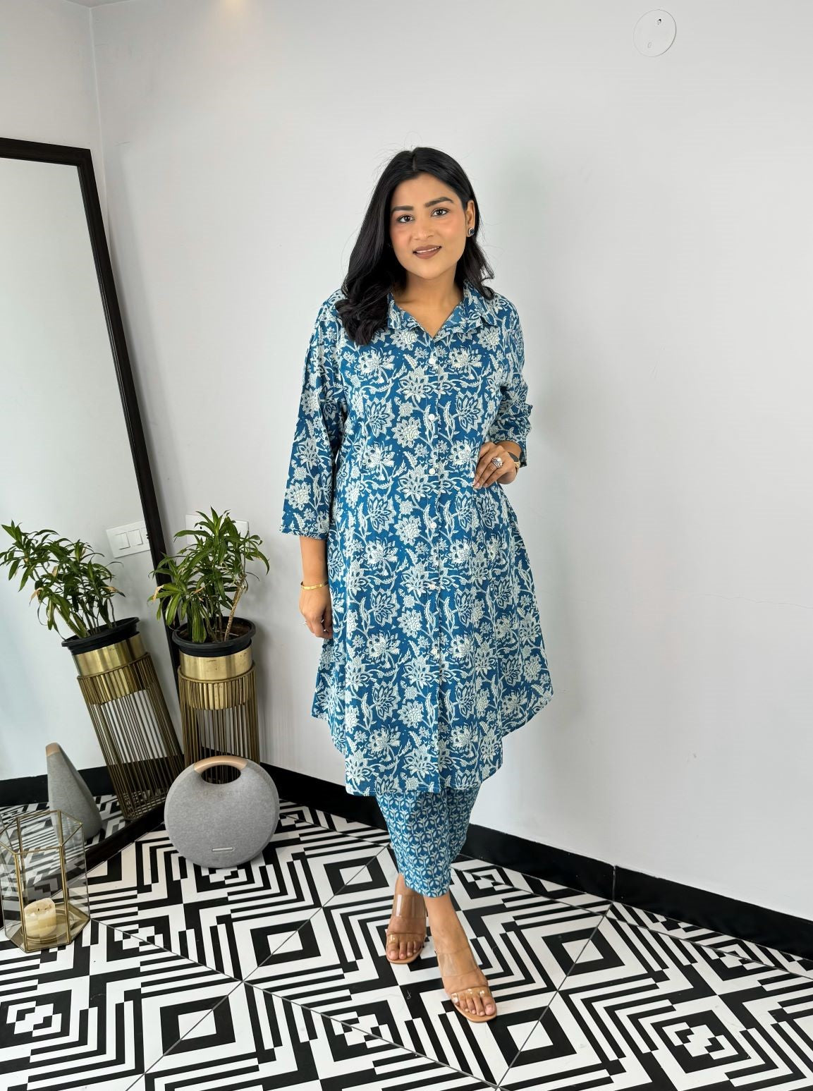 Blue Vanilla Cotton Cord Set