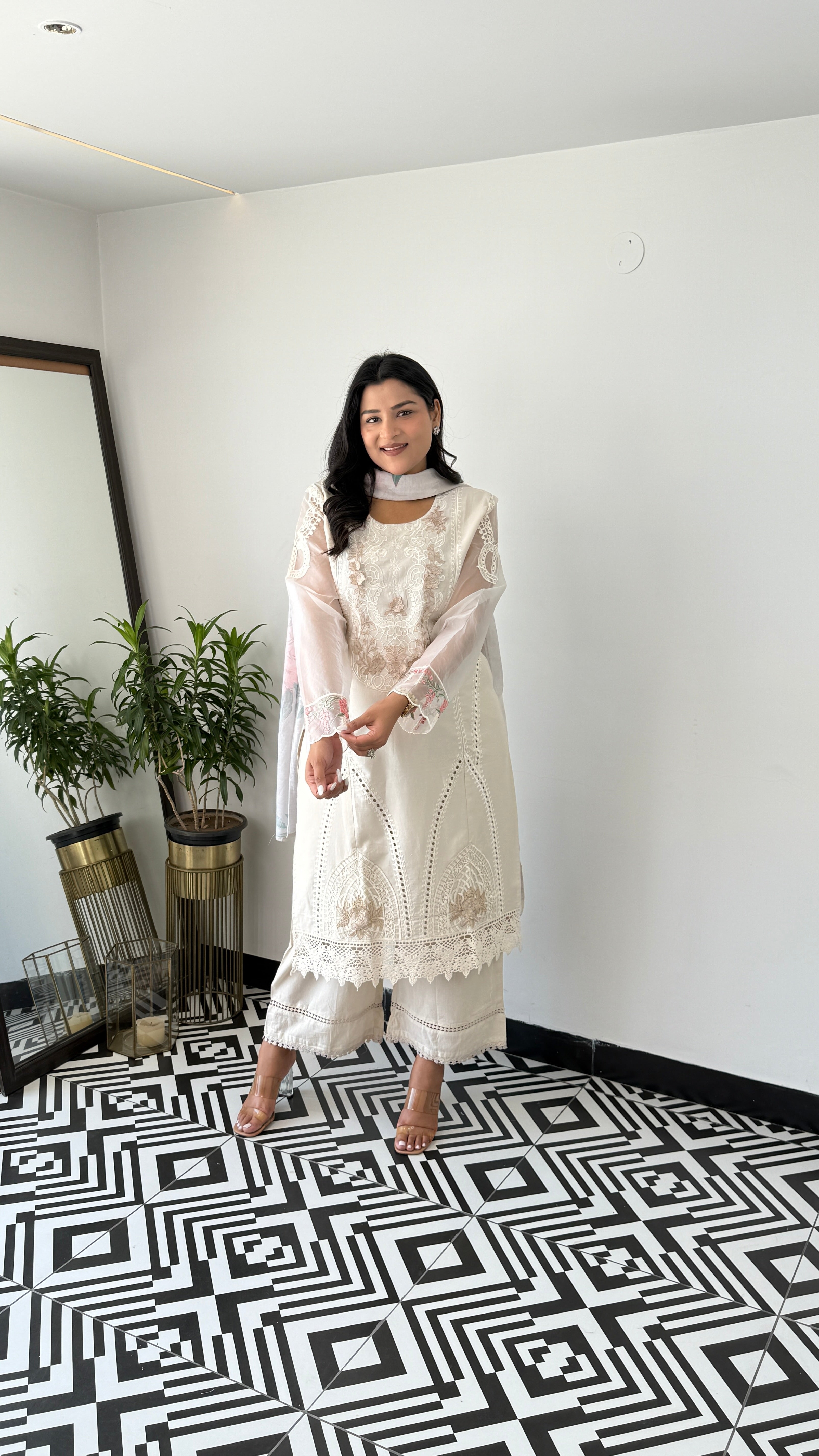 Baano Ivory Krachi Suit Set