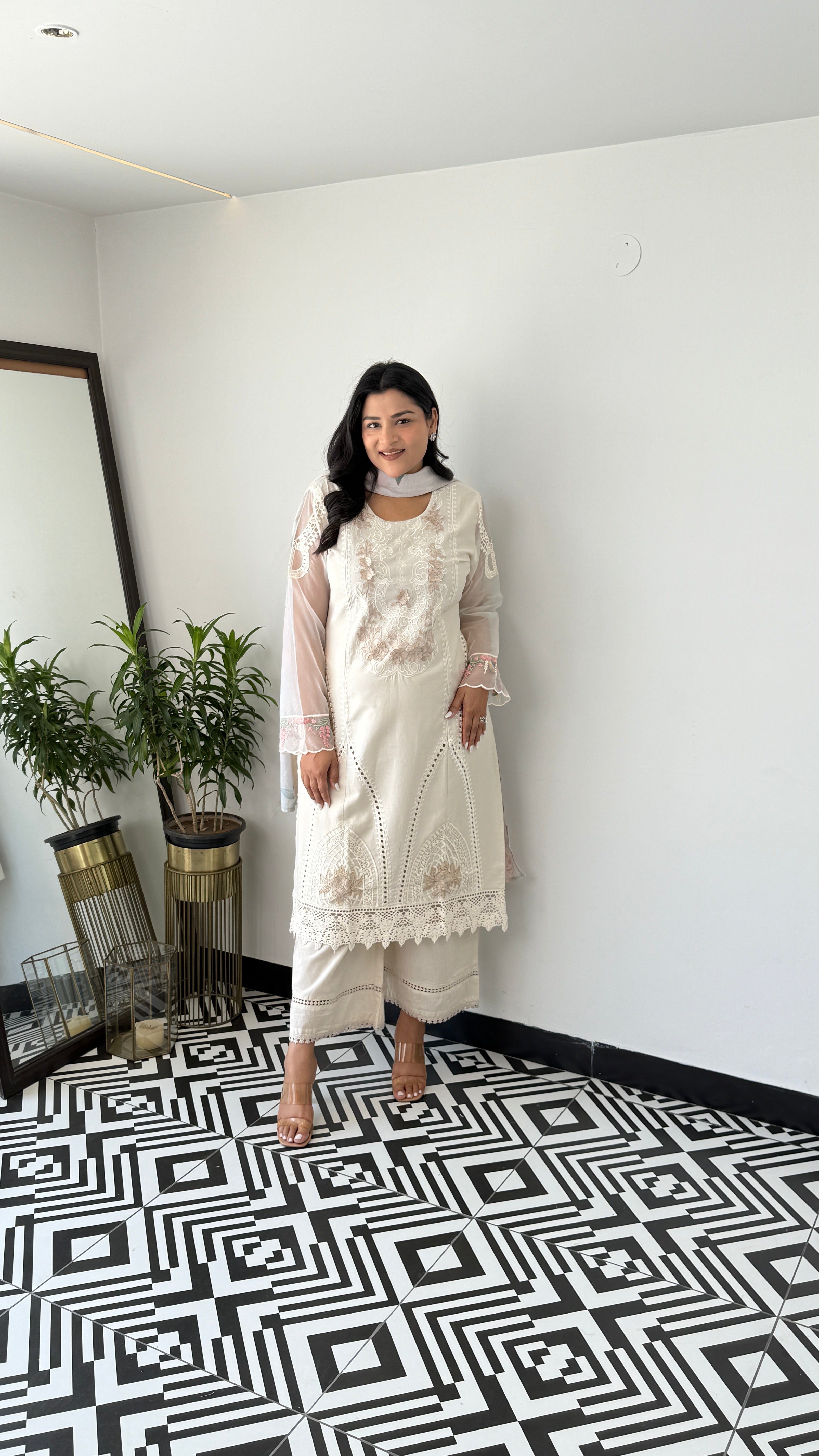 Baano Ivory Krachi Suit Set