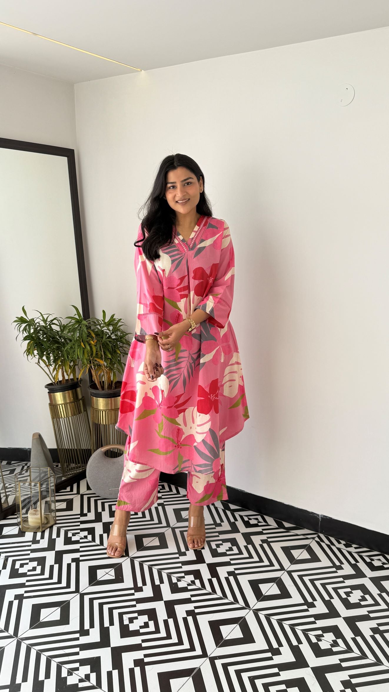 Iris Pink Kurta Pants