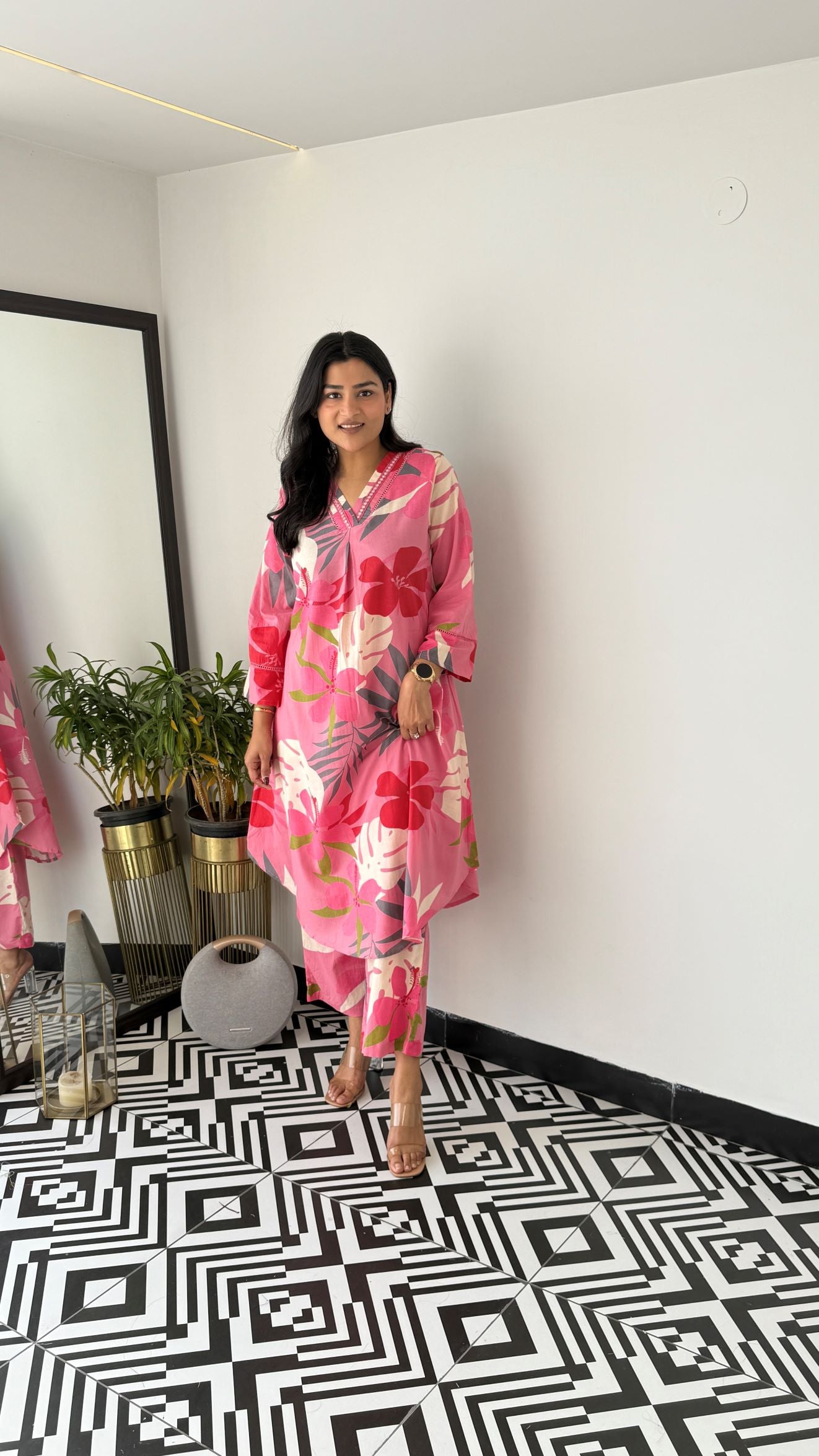 Iris Pink Kurta Pants