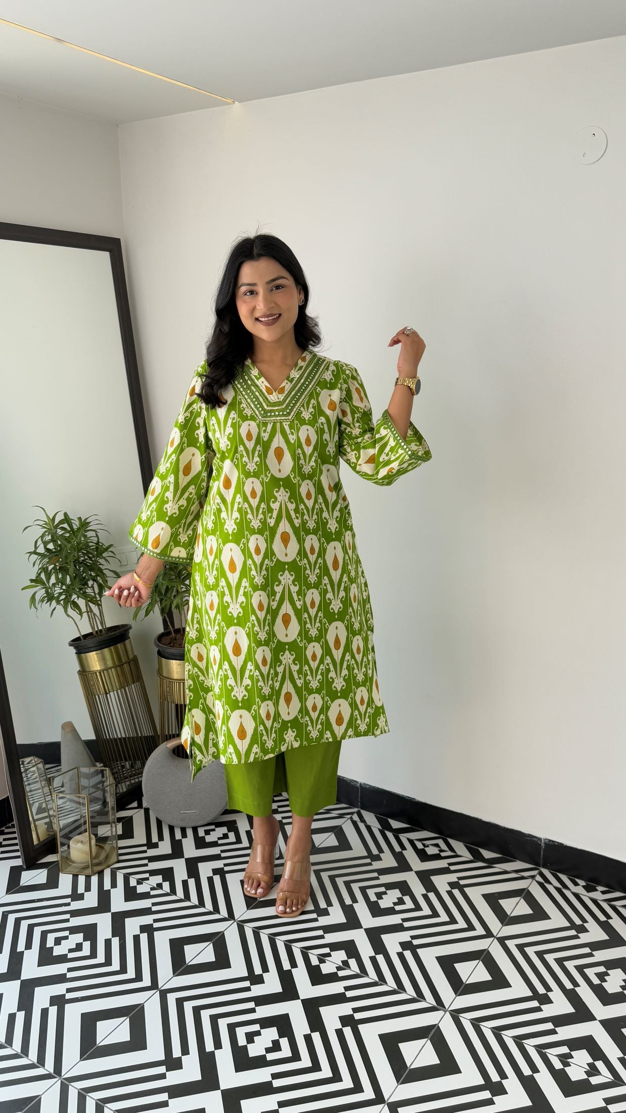 Regal Green Kurta Pants