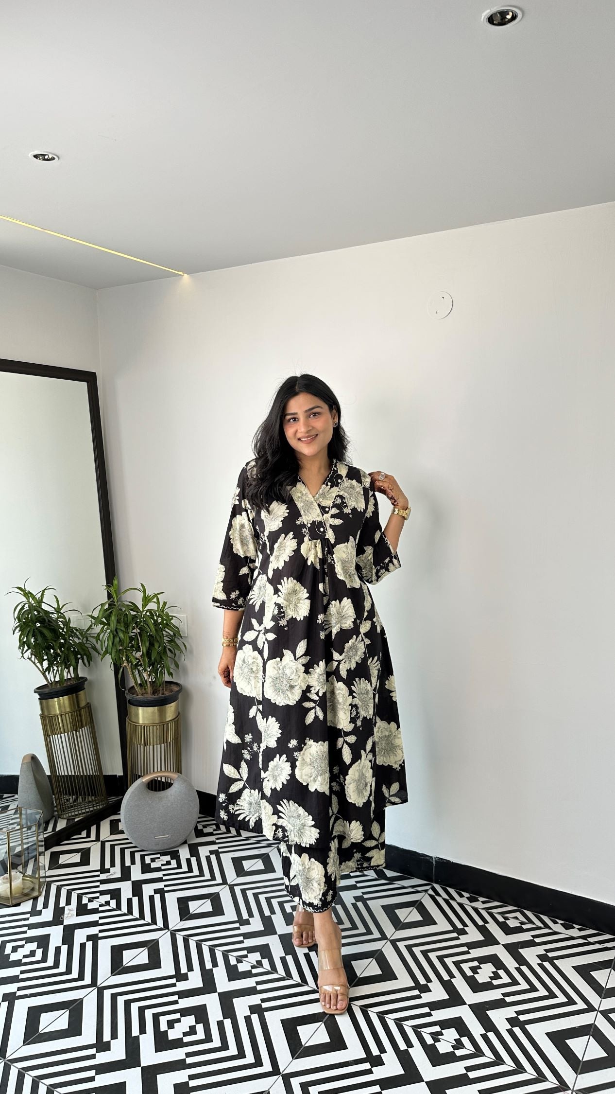 Staple Black Bling Kurta Pants