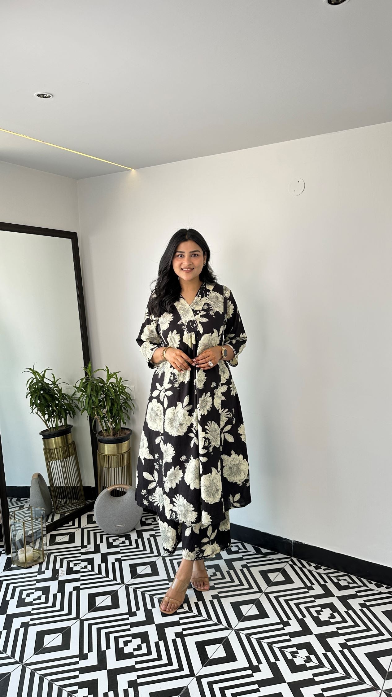 Staple Black Bling Kurta Pants