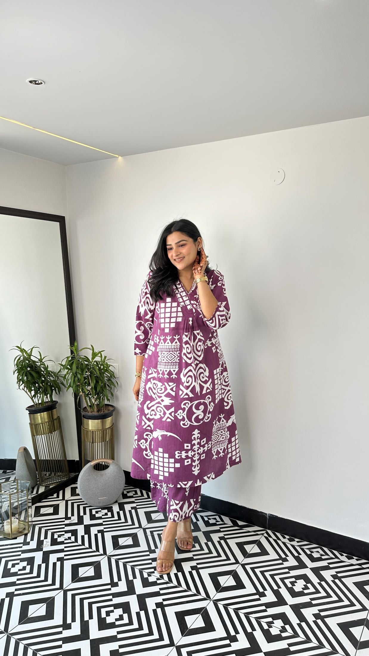 Staple Vintage Purple Kurta Pants