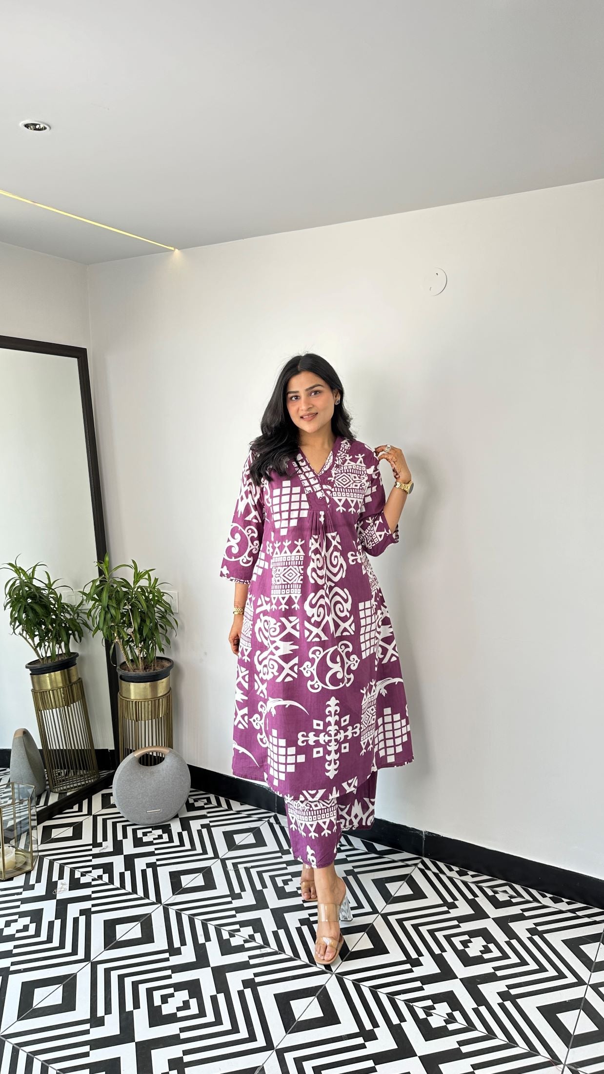 Staple Vintage Purple Kurta Pants