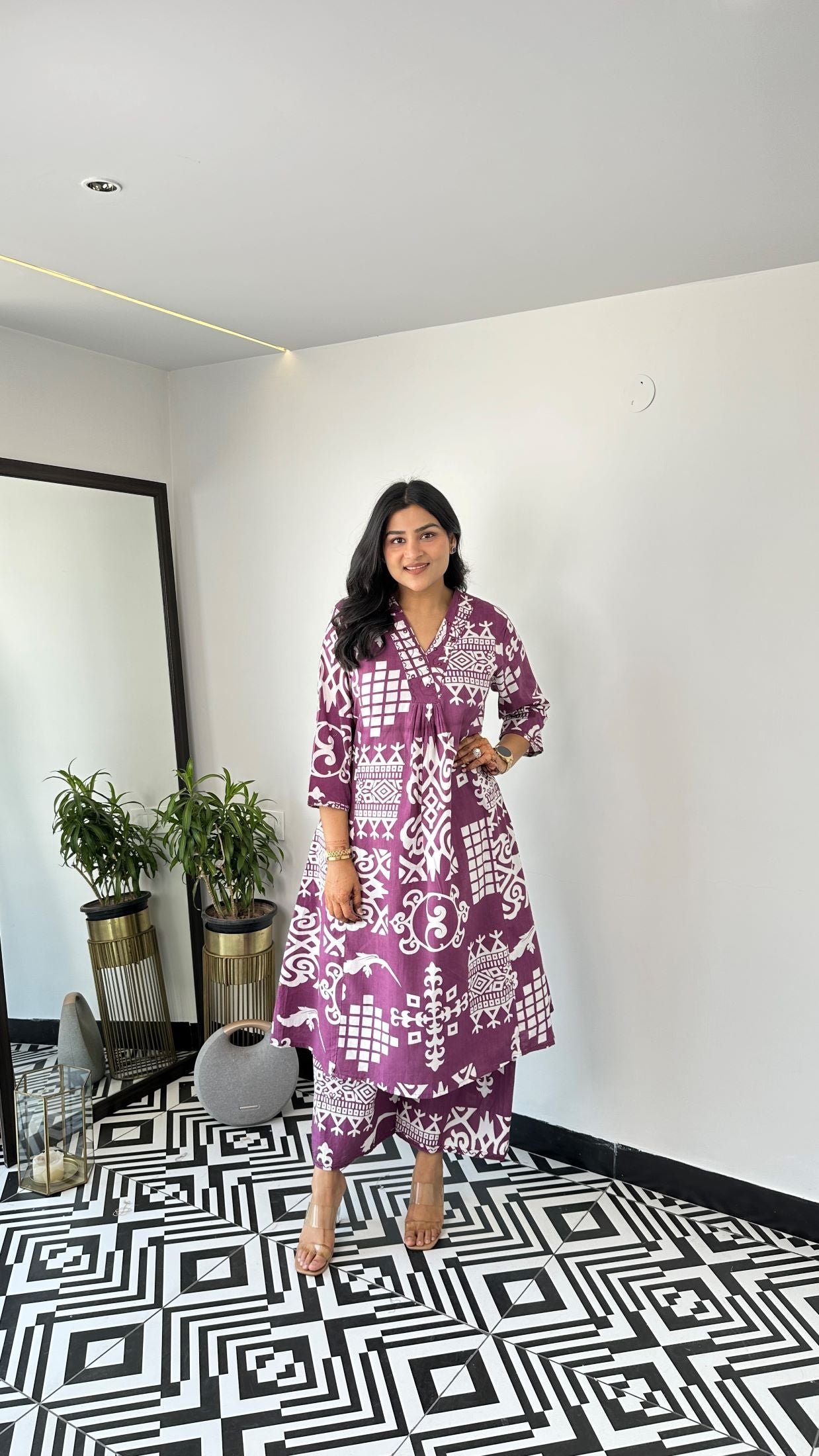 Staple Vintage Purple Kurta Pants