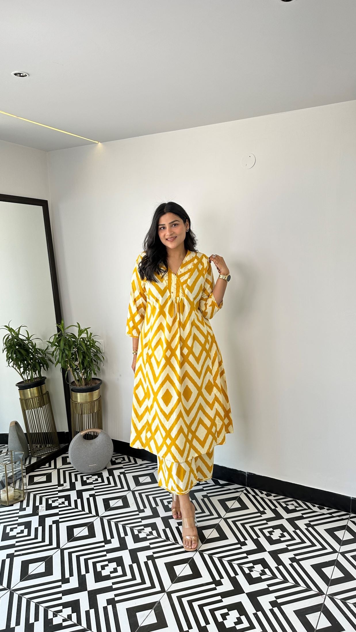 Staple Yellow Boho Kurta Pants