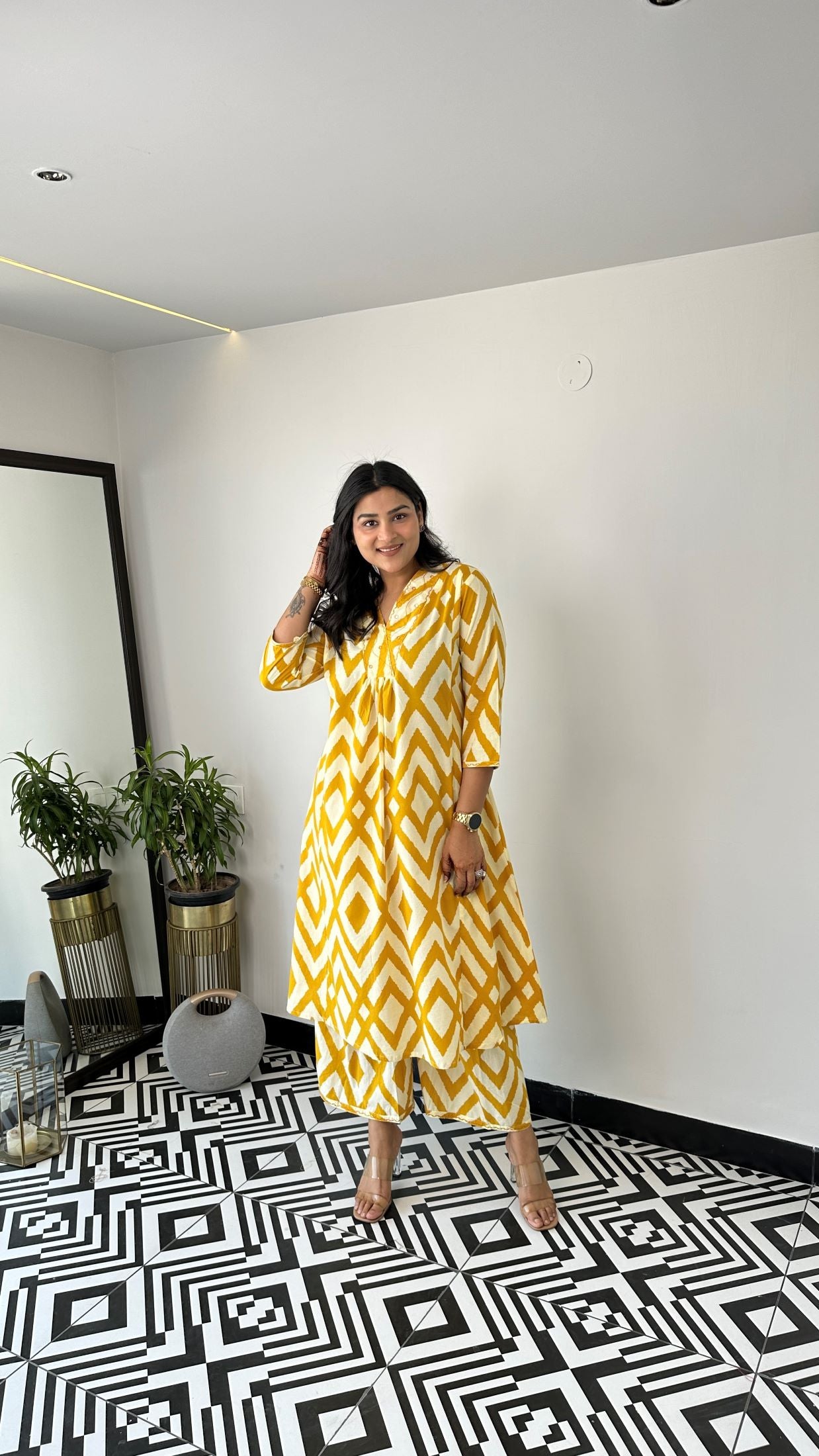 Staple Yellow Boho Kurta Pants