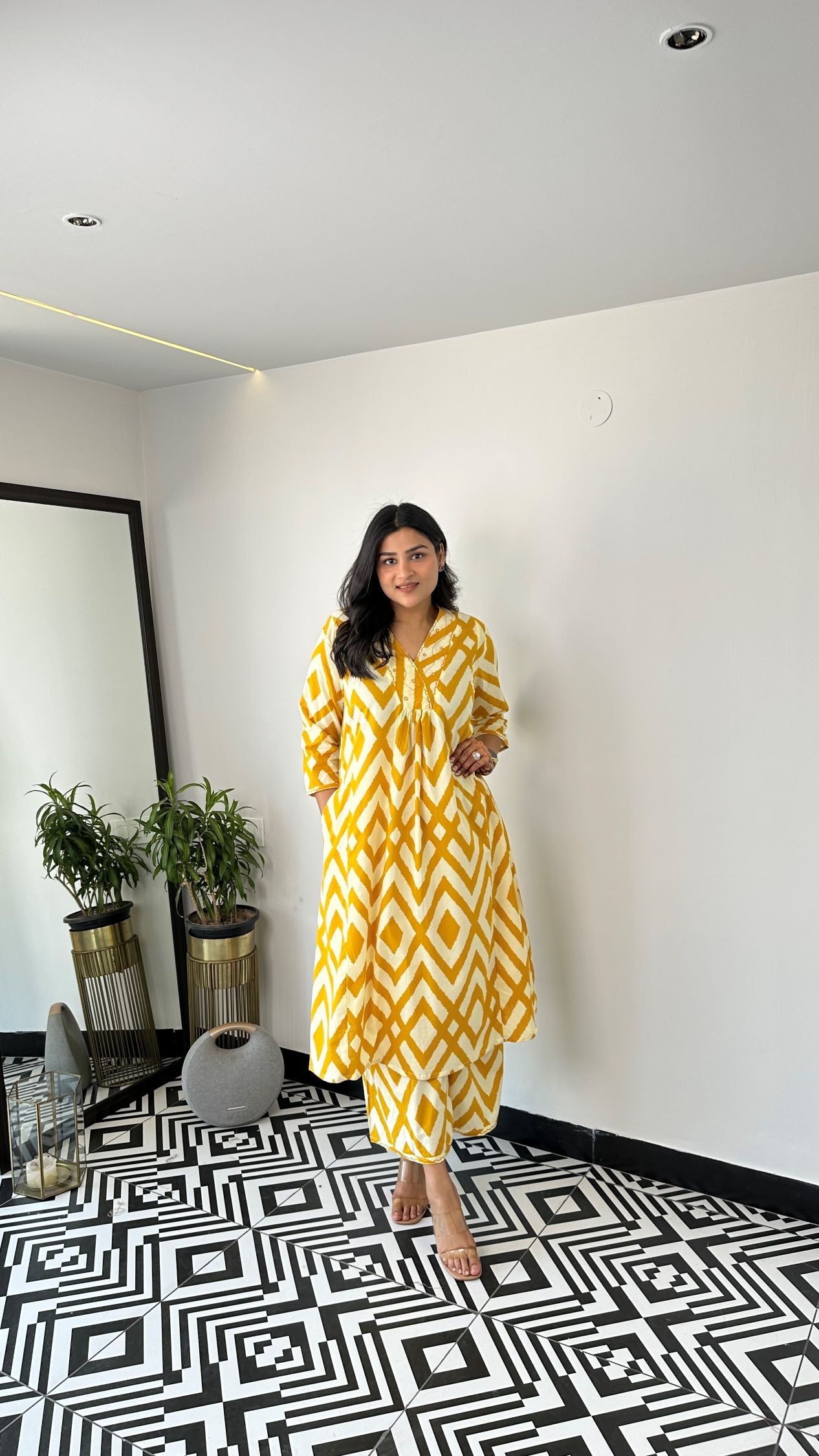 Staple Yellow Boho Kurta Pants