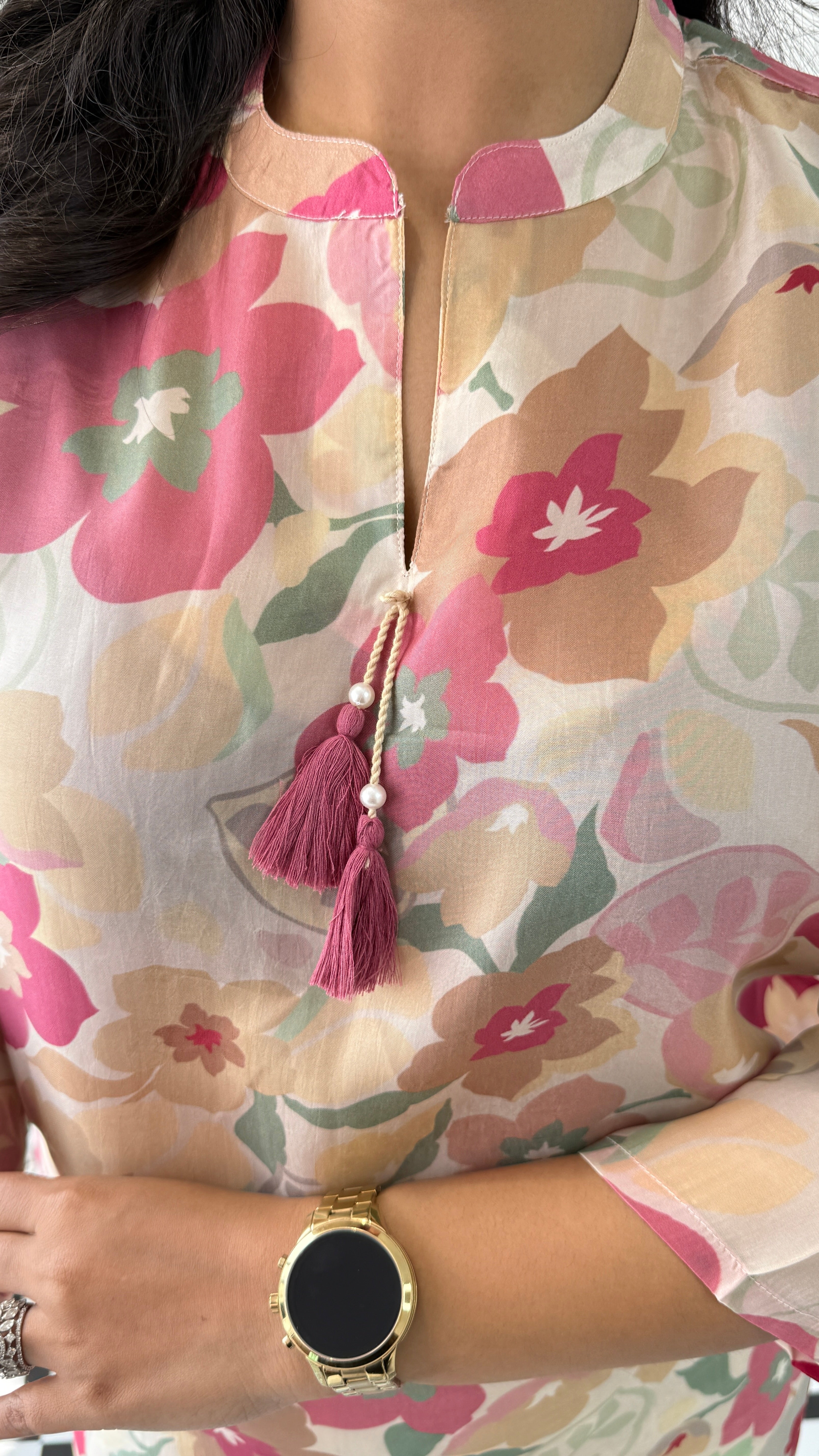 Melange Cream Multiprint Cord Set