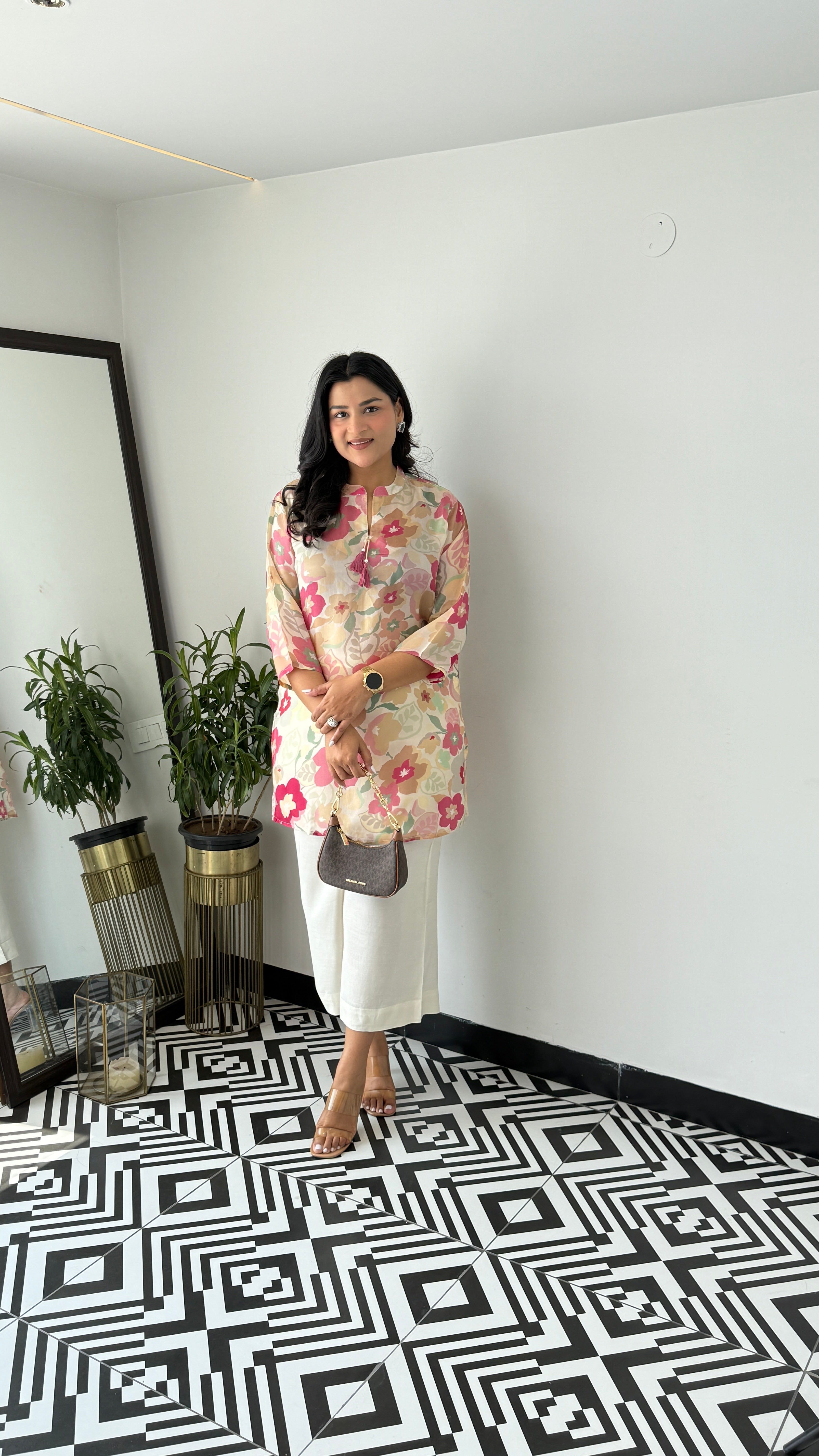 Melange Cream Multiprint Cord Set