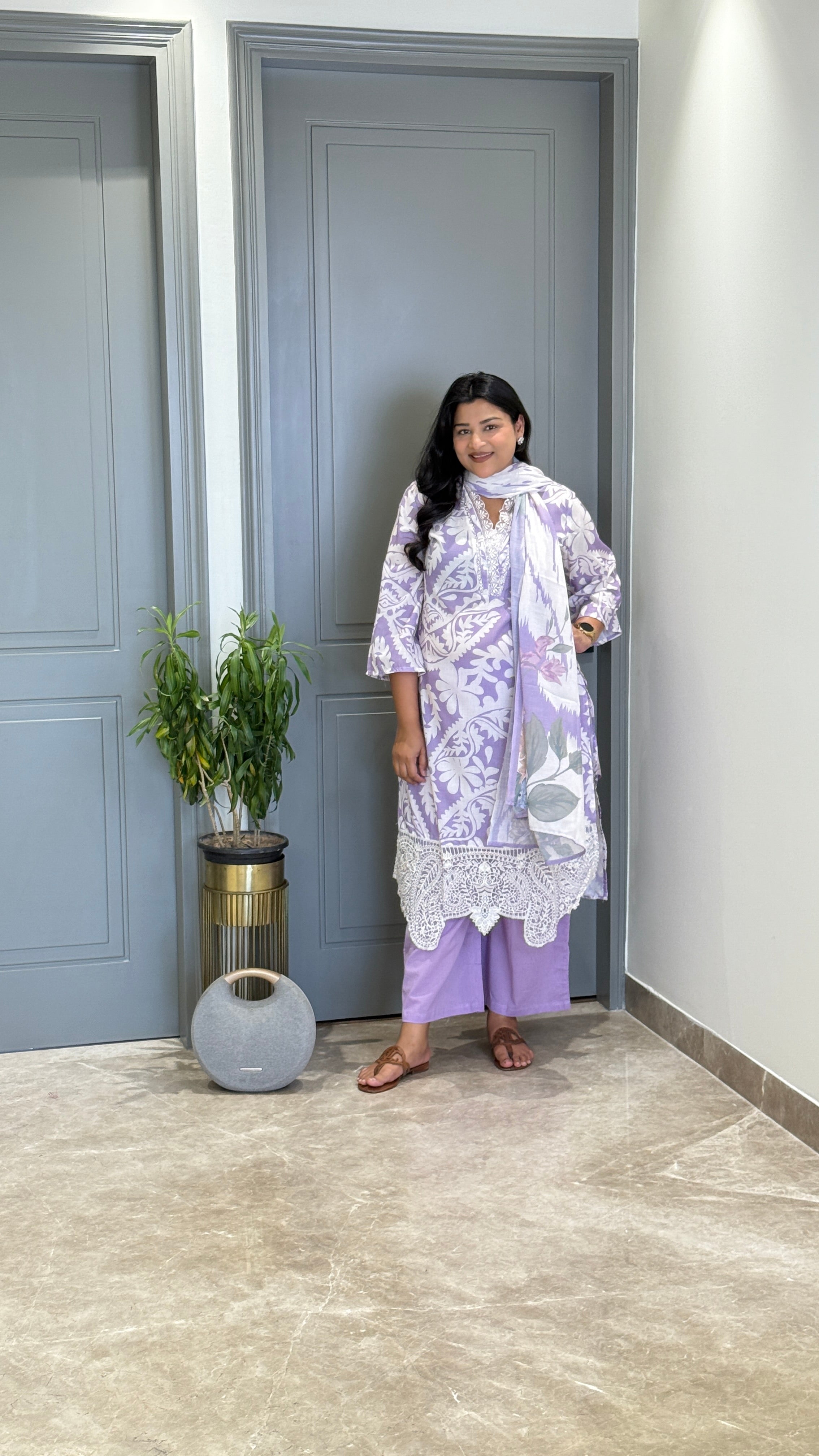 Lilac Lacework Suit Set