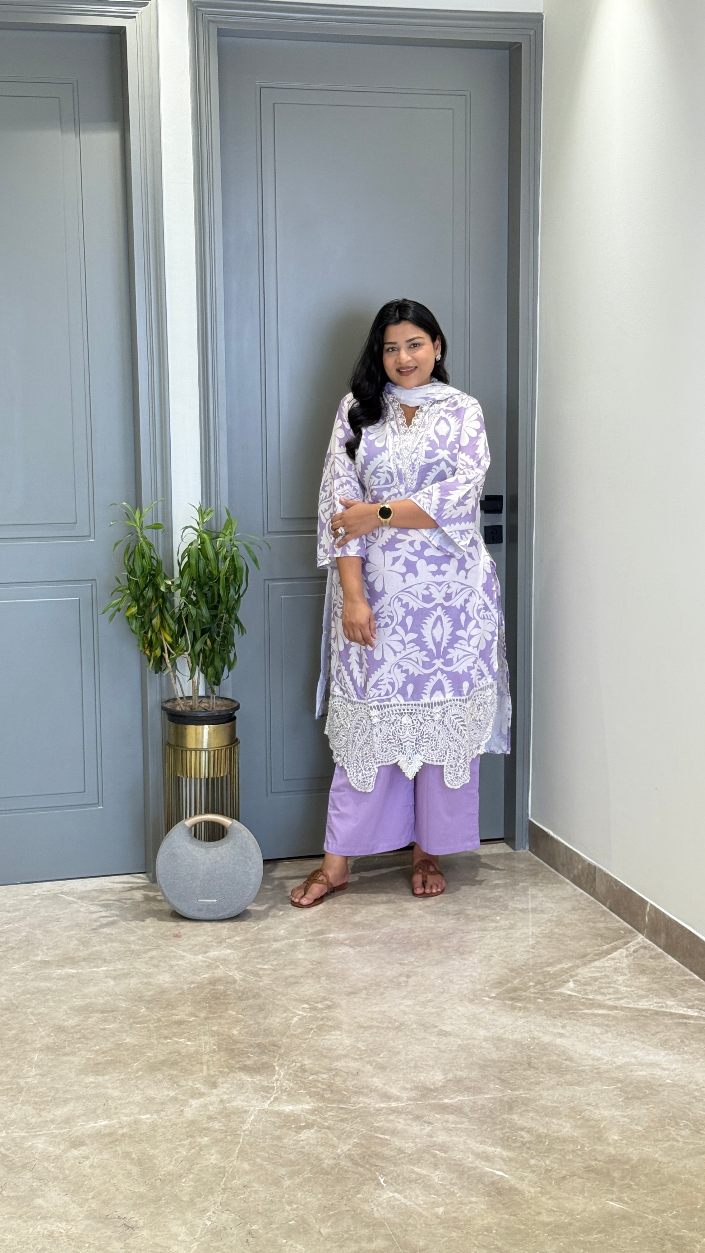 Lilac Lacework Suit Set