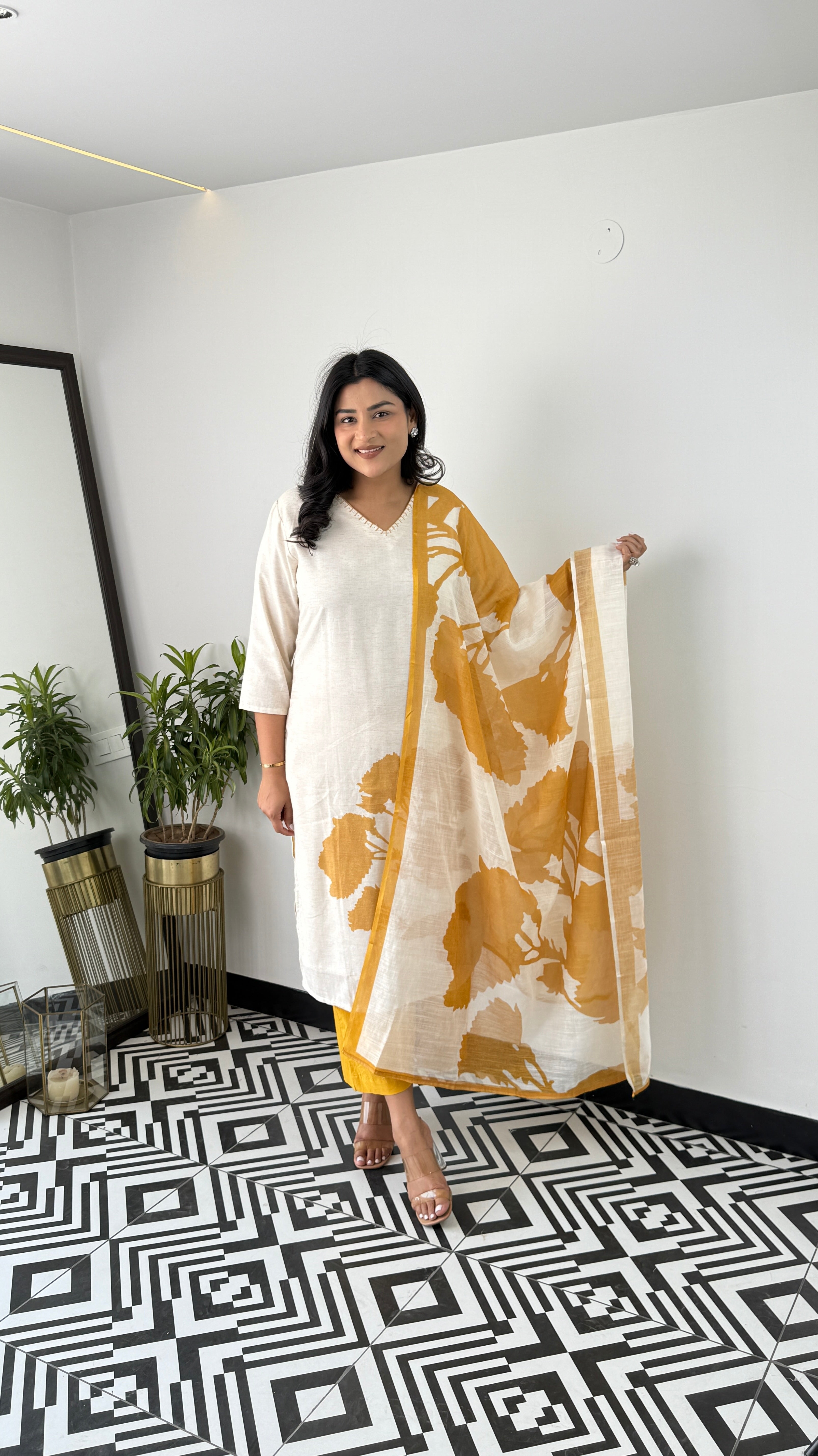 Textile Gold Suit Set