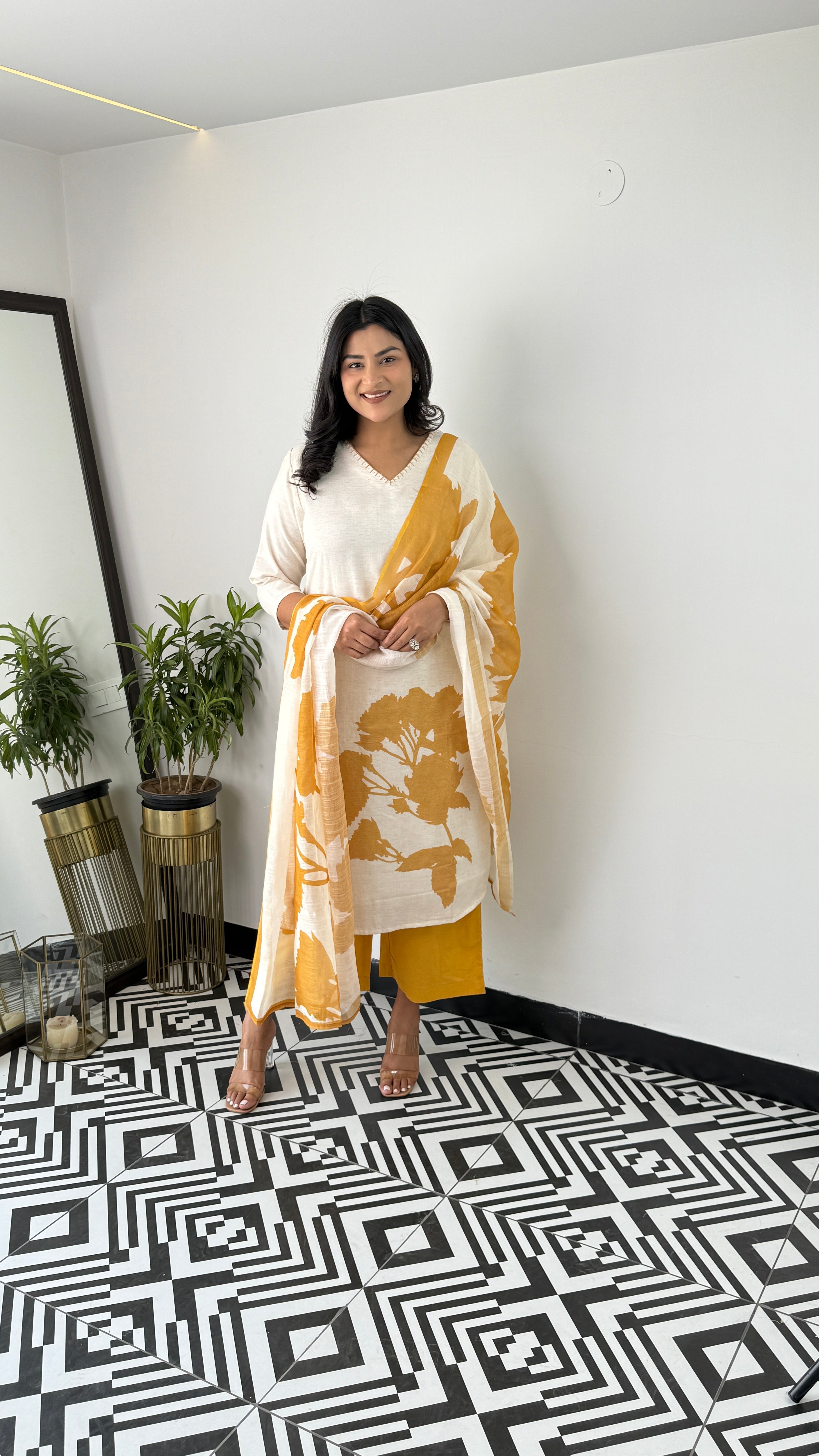 Textile Gold Suit Set