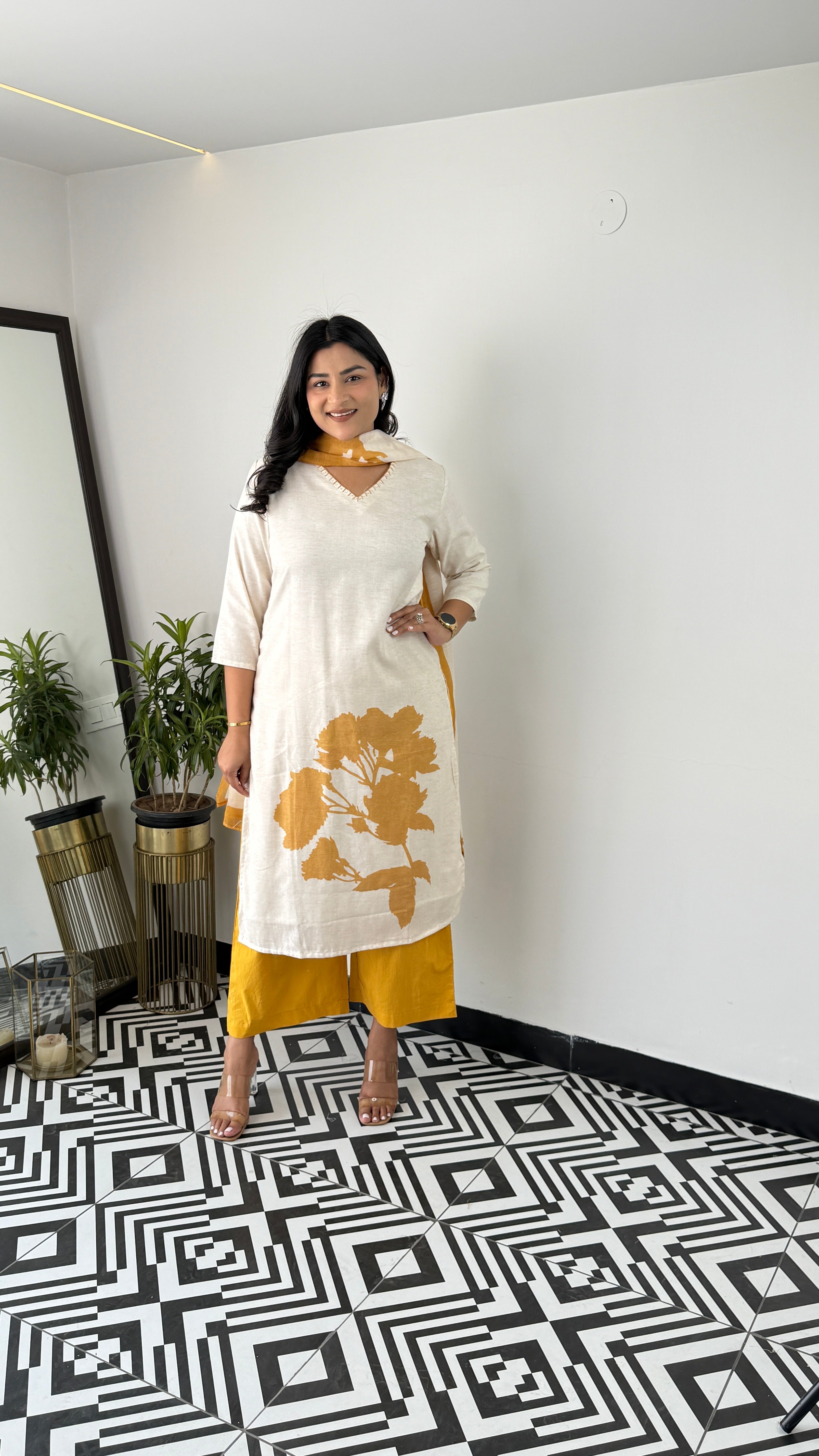 Textile Gold Suit Set