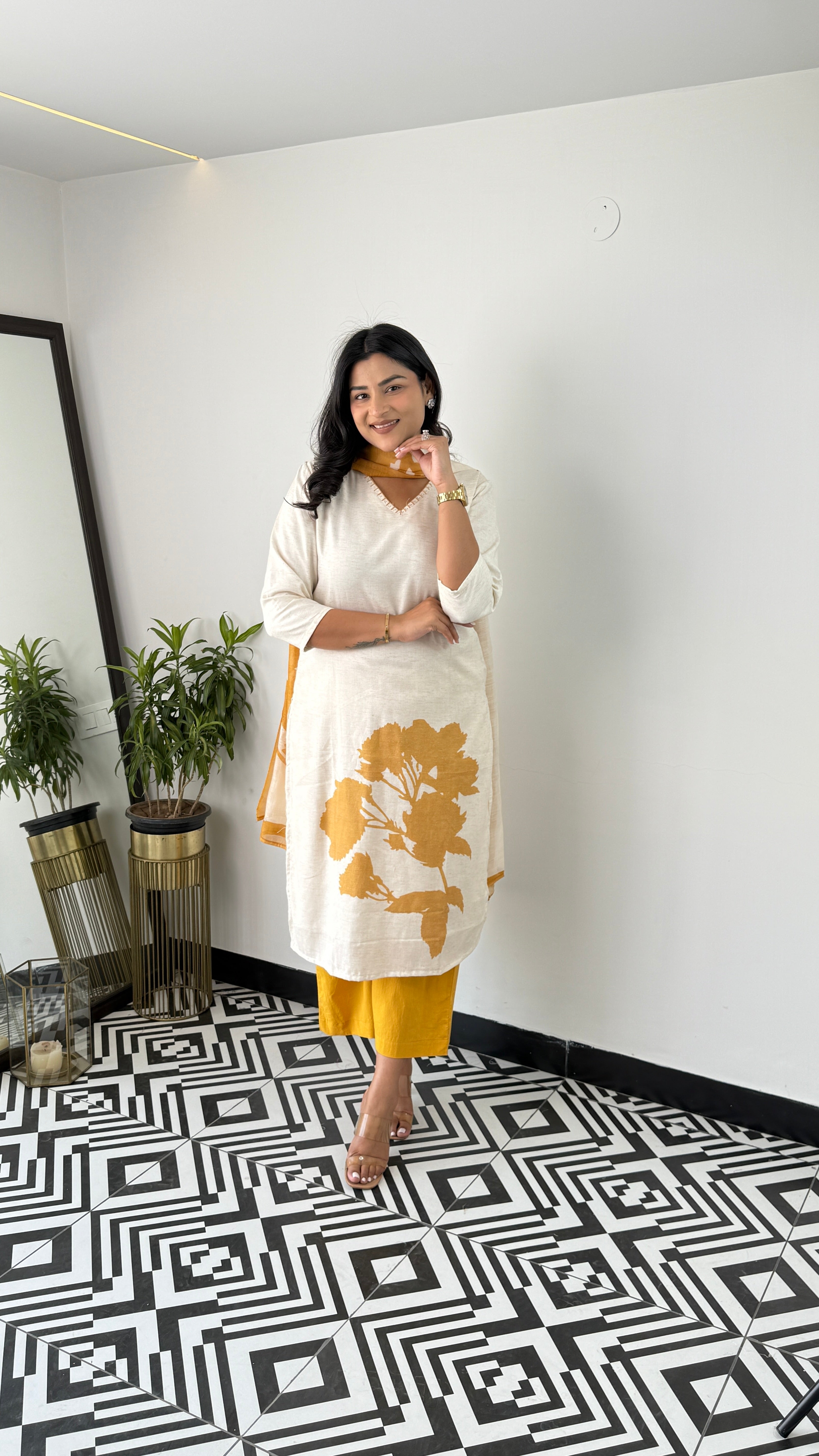 Textile Gold Suit Set