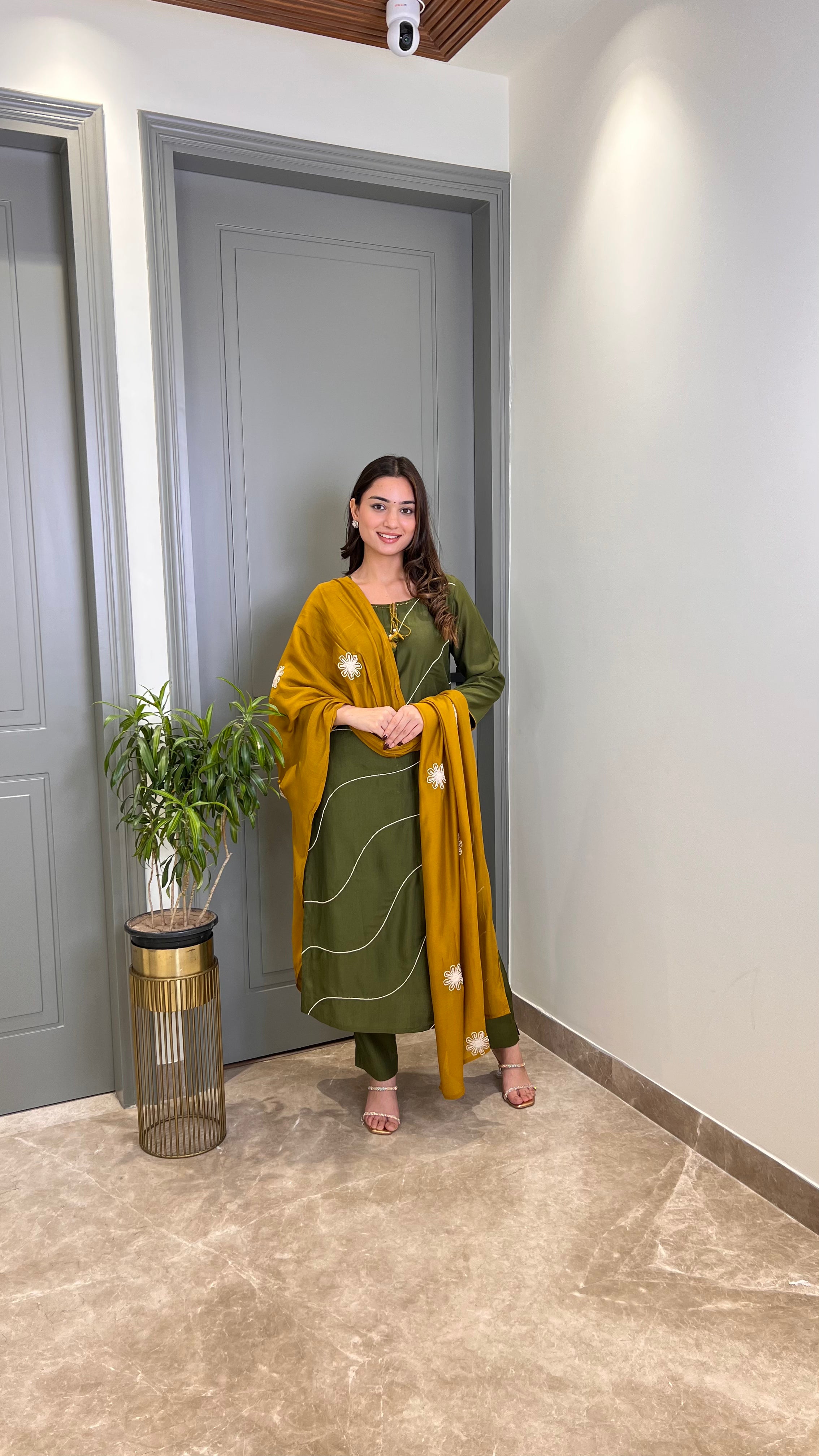 Sifat Green Suit Set