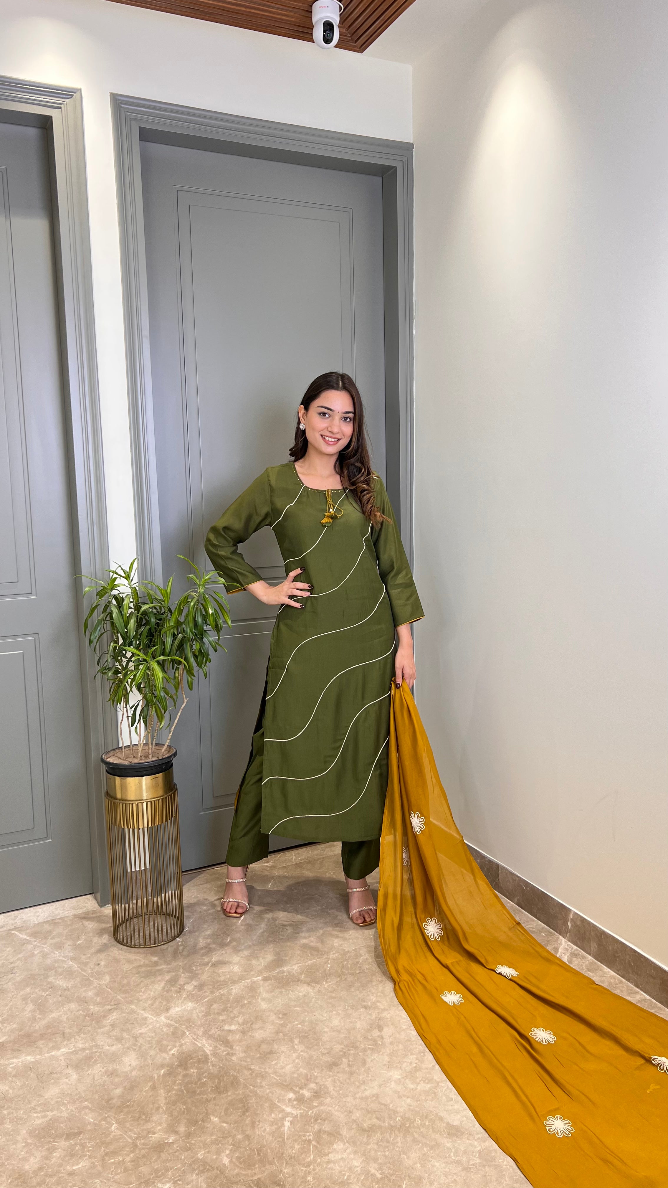 Sifat Green Suit Set