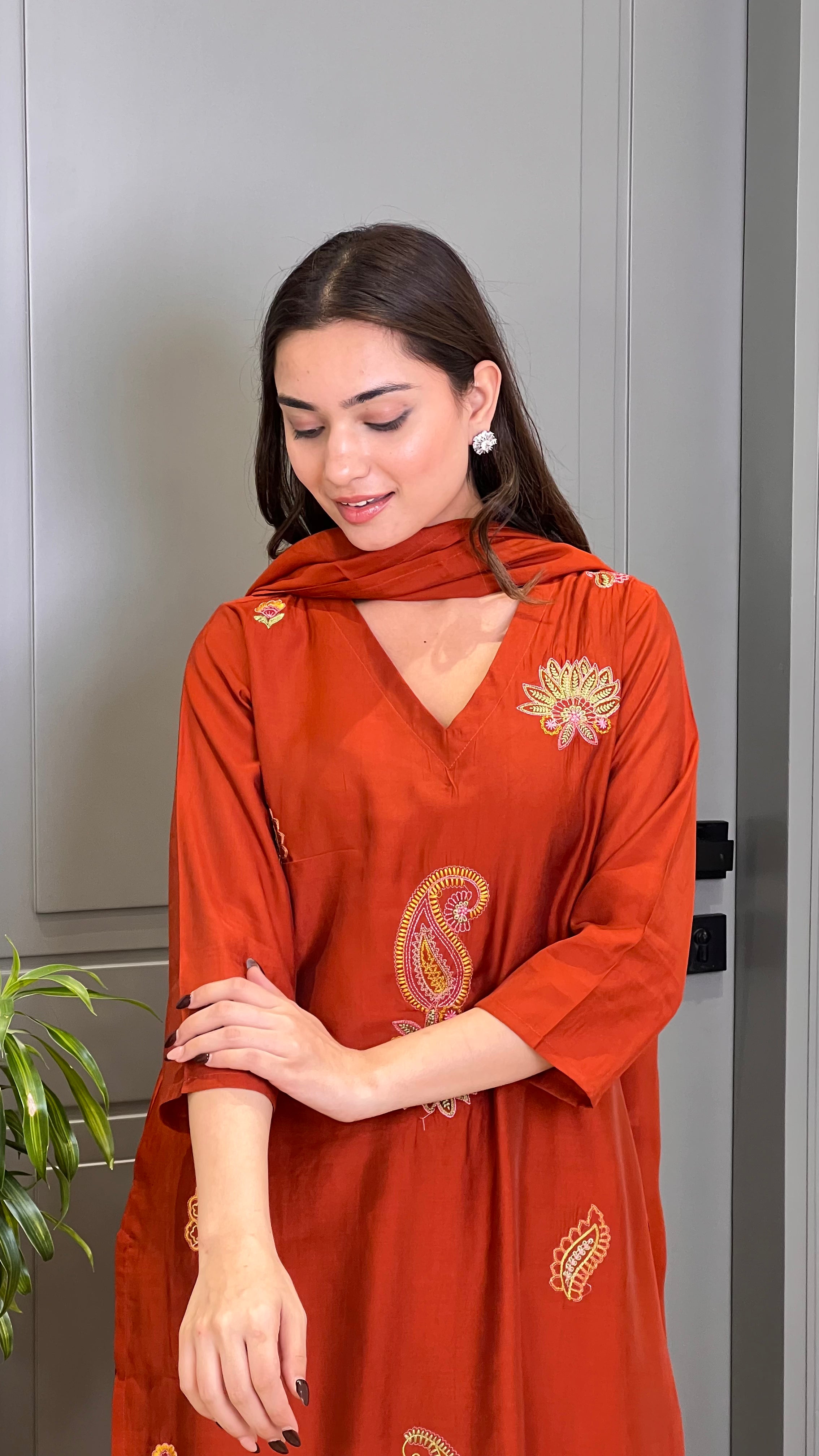 Ambi Threadwork Rust Suit Se