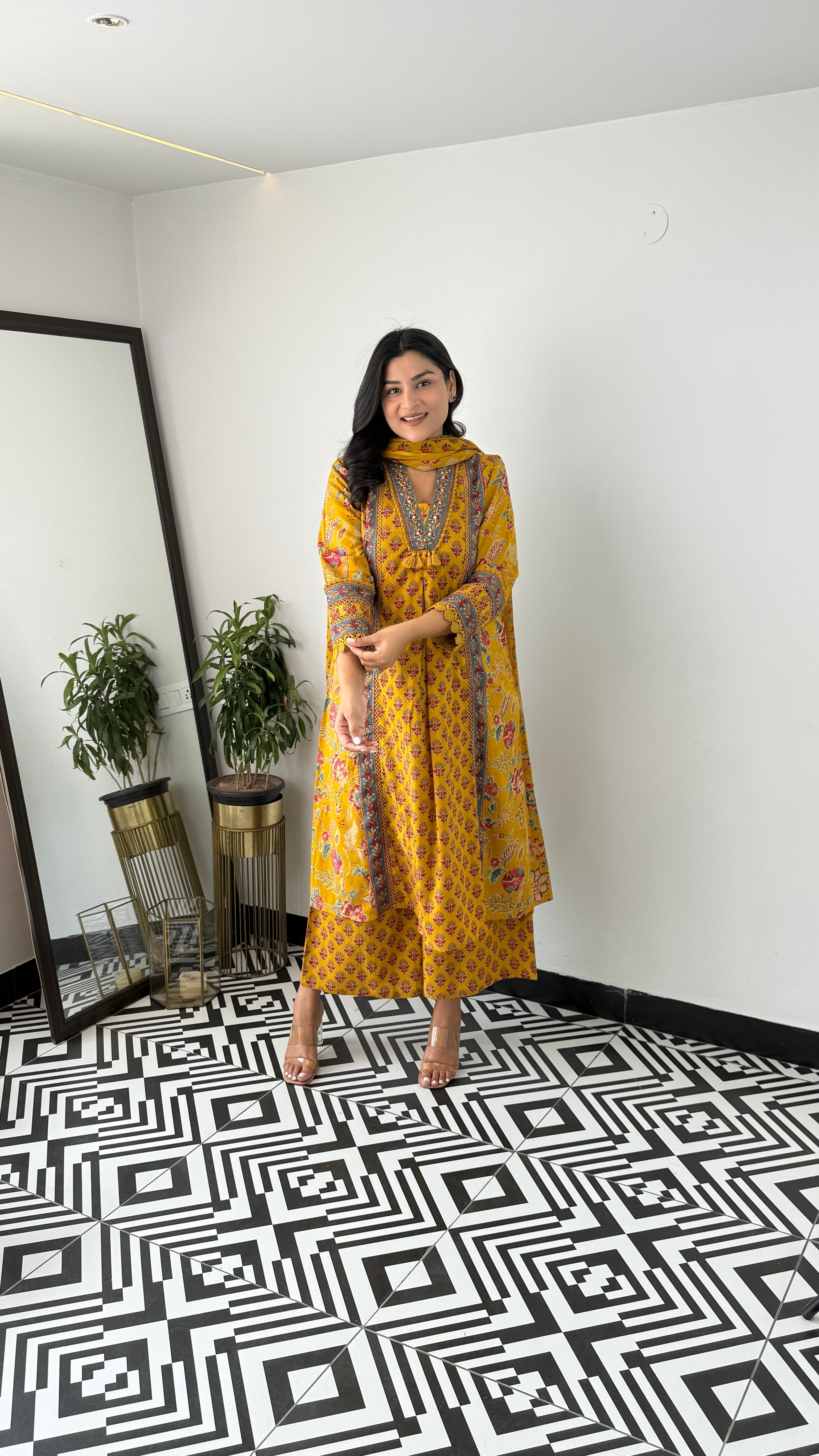 Nadia Yellow Suit Set