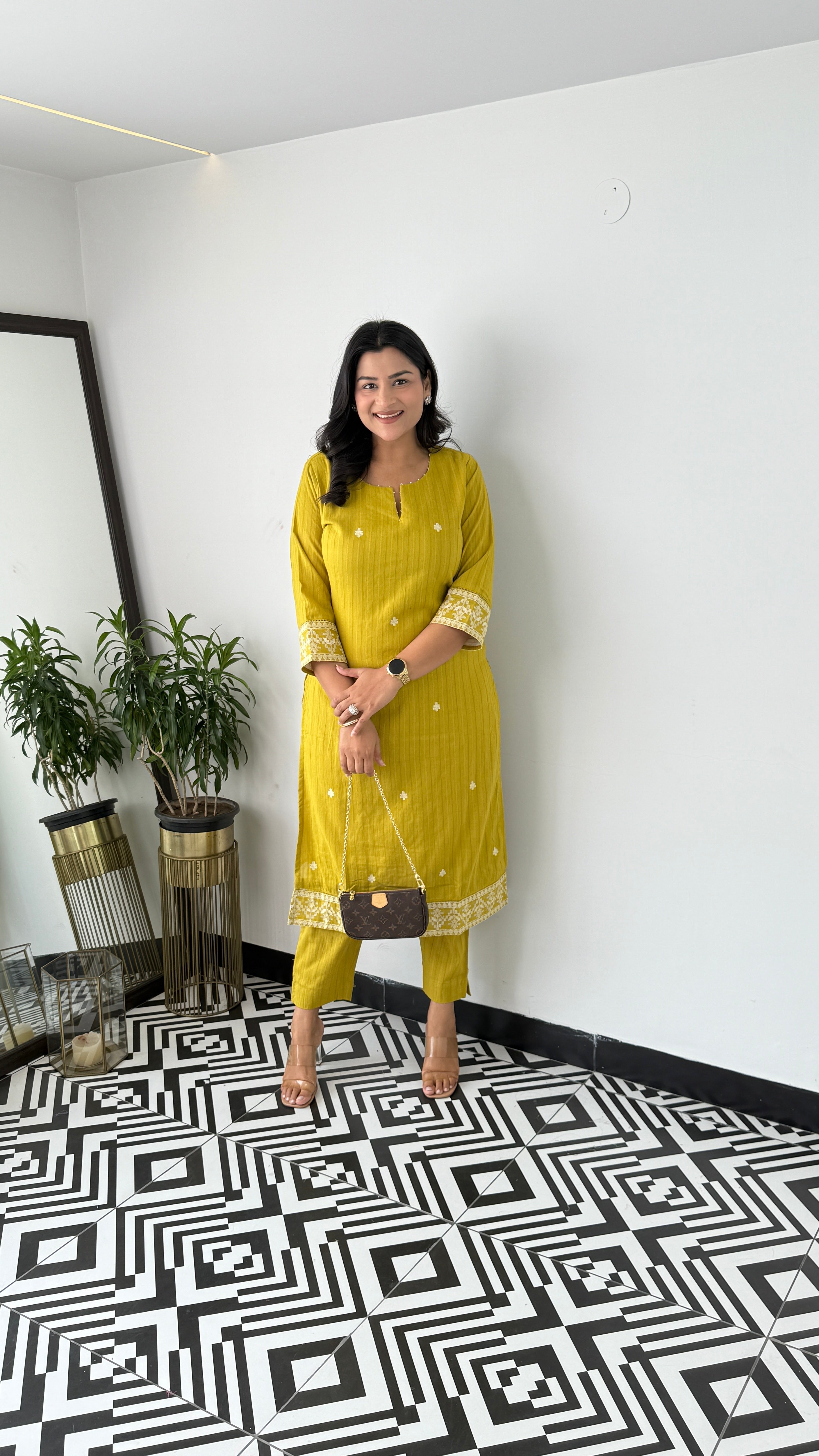 Green Plus Kurta Pants