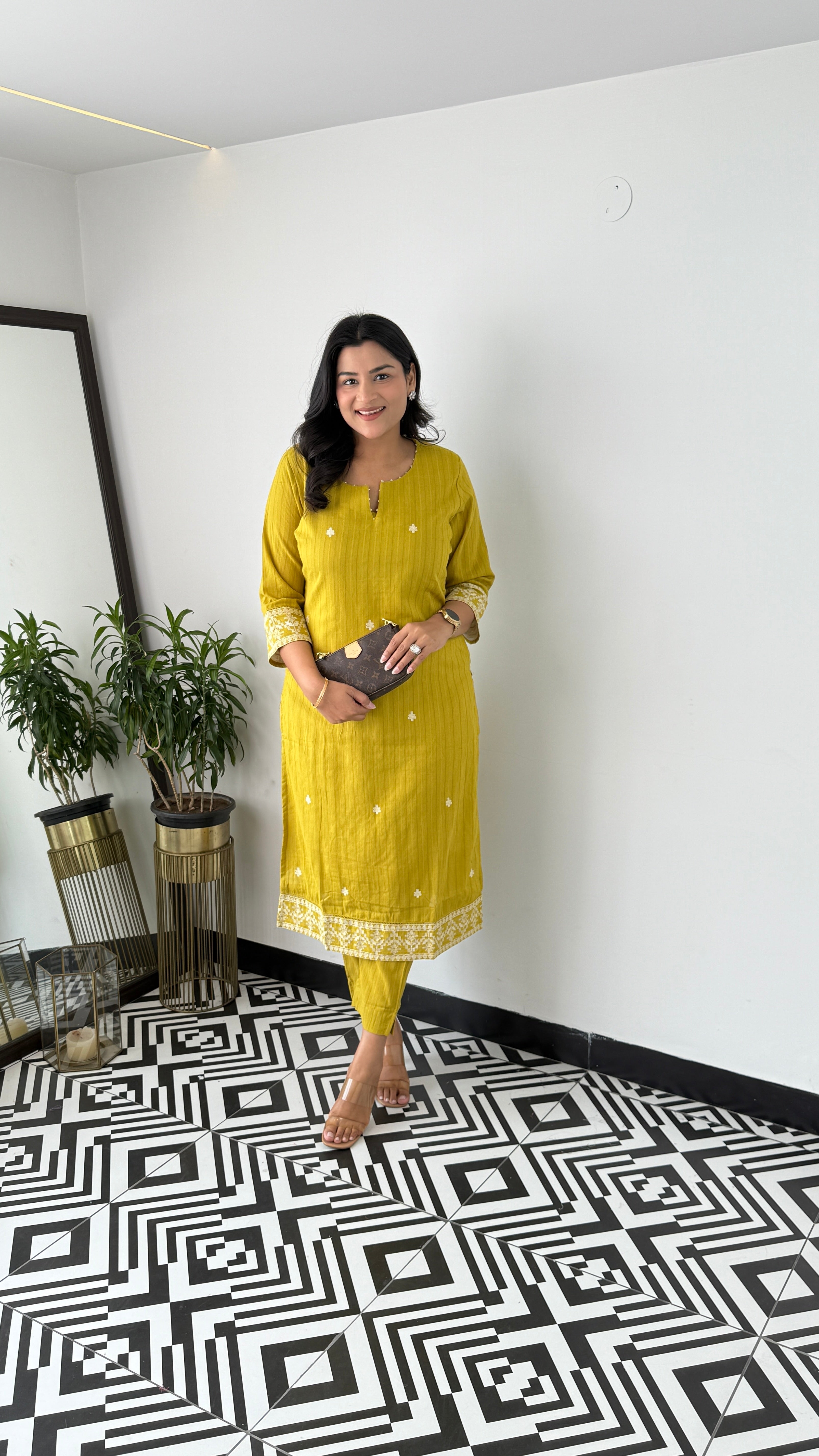 Green Plus Kurta Pants