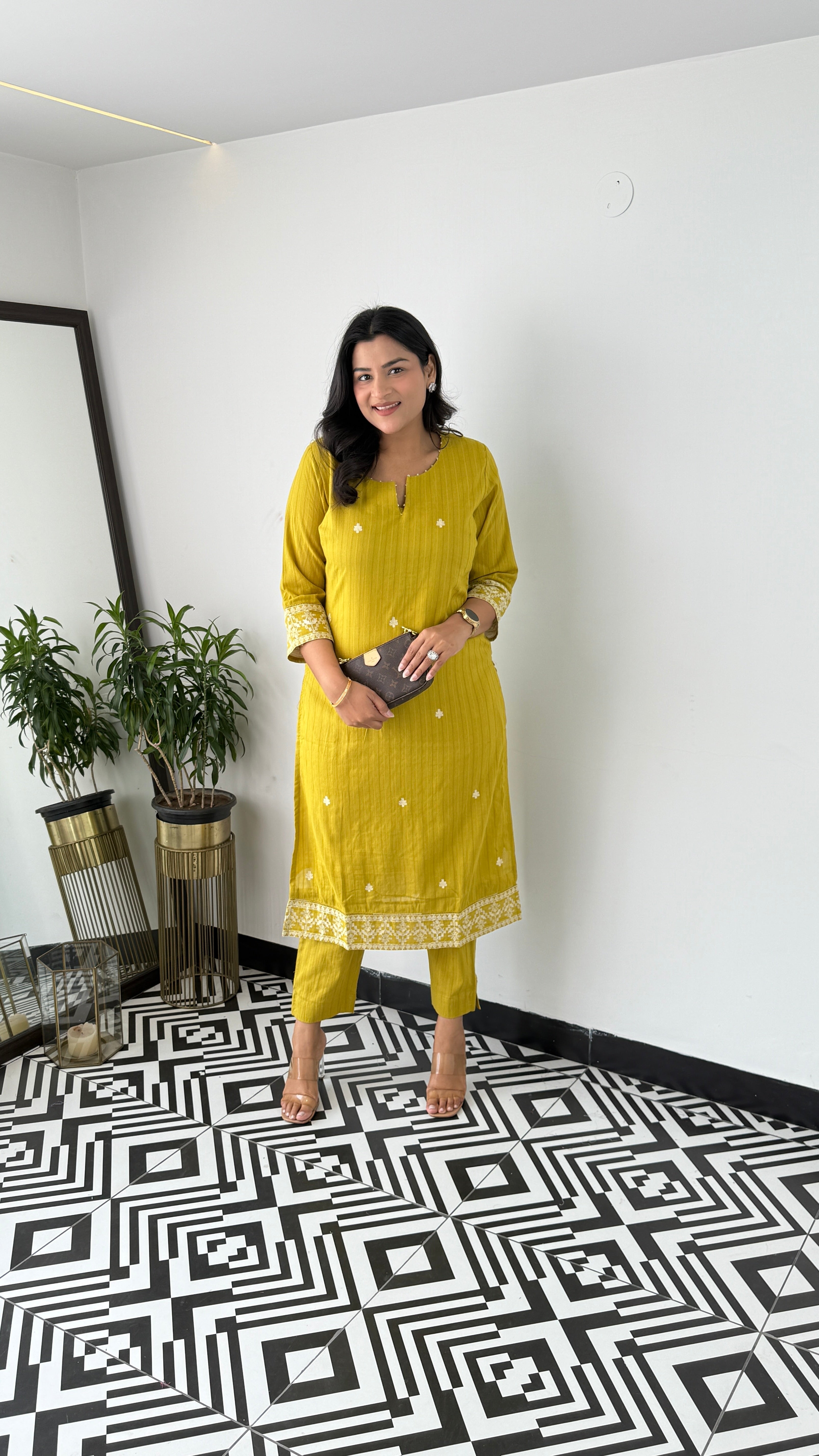Green Plus Kurta Pants