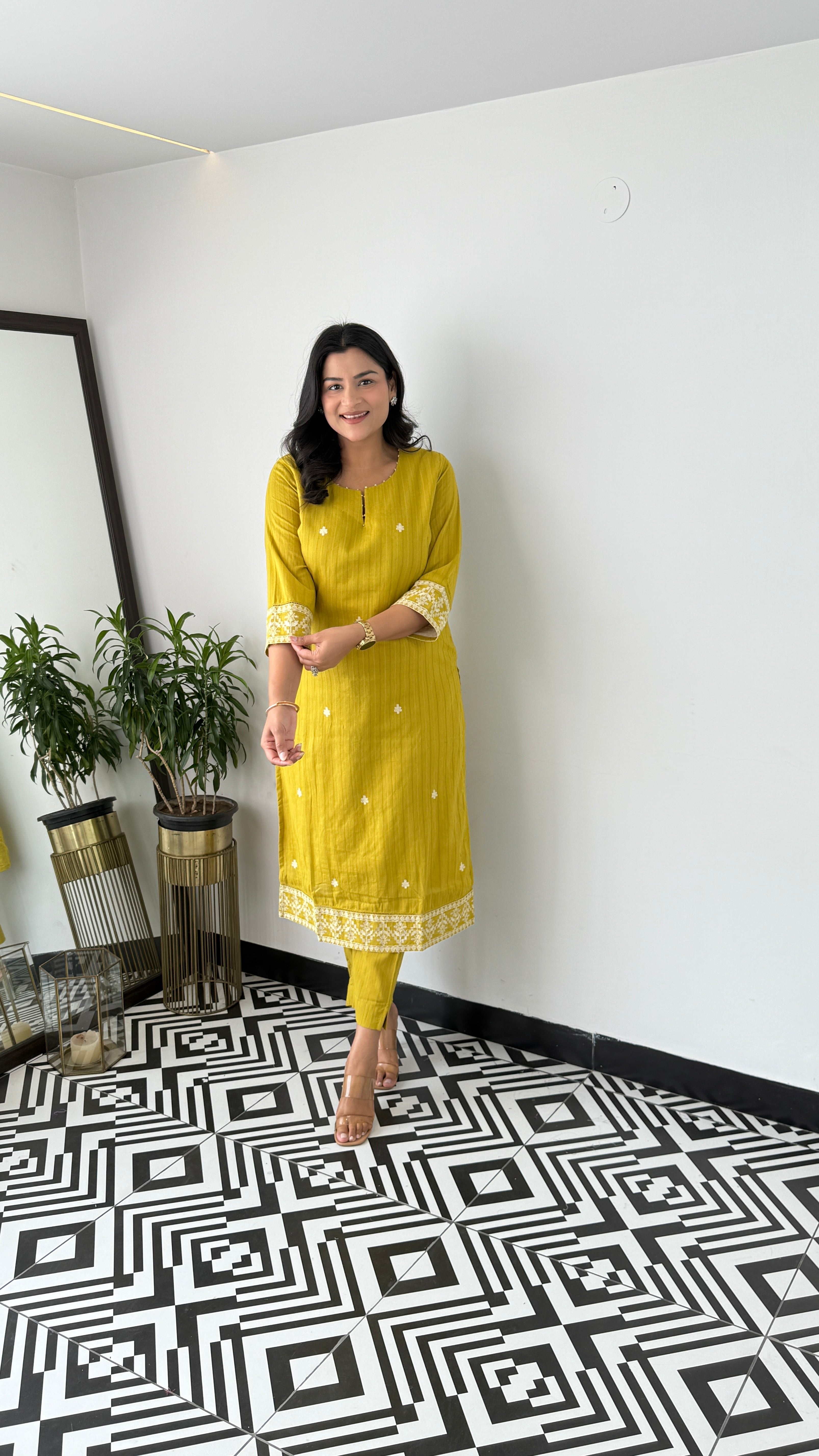 Green Plus Kurta Pants