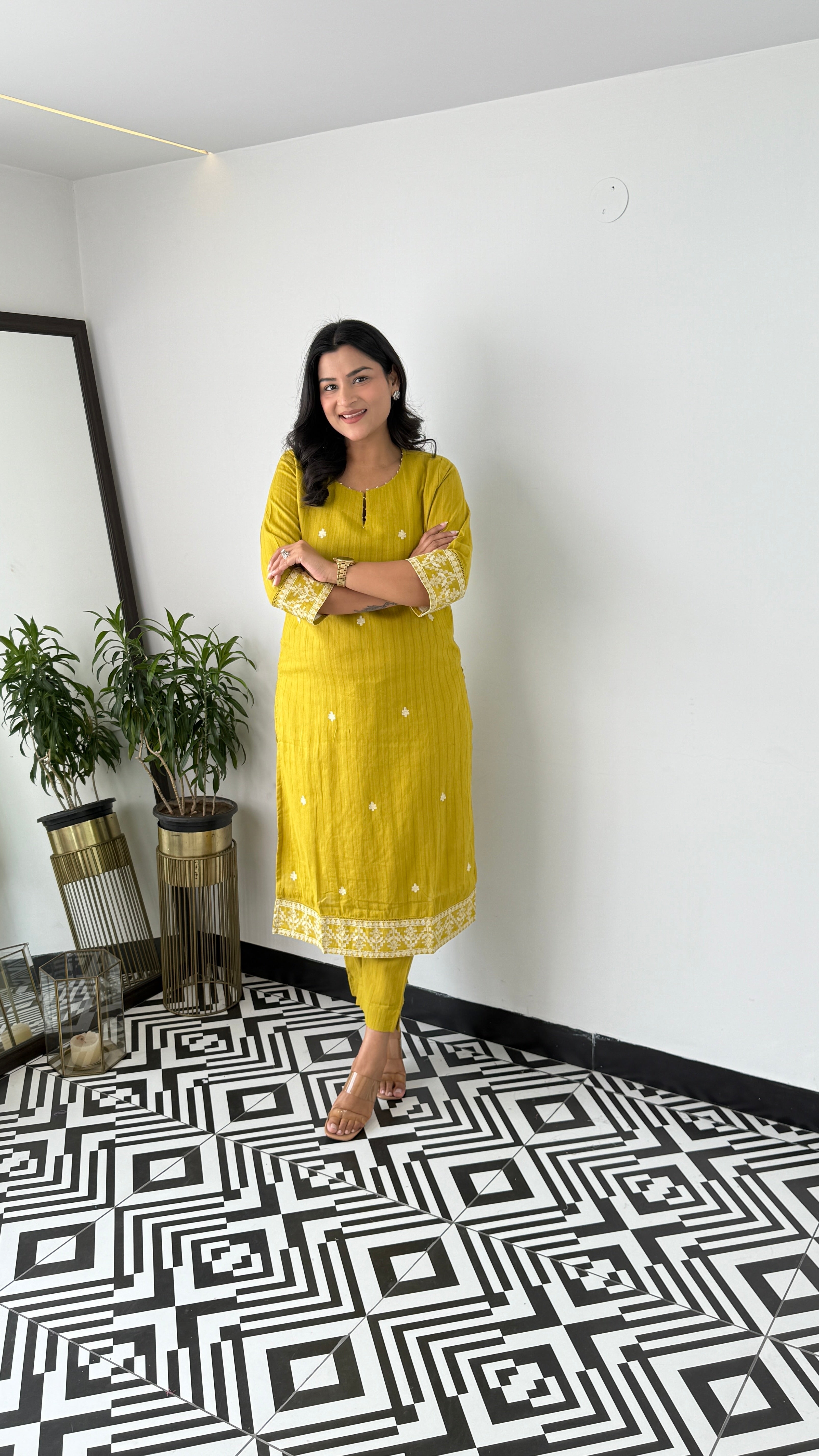 Green Plus Kurta Pants