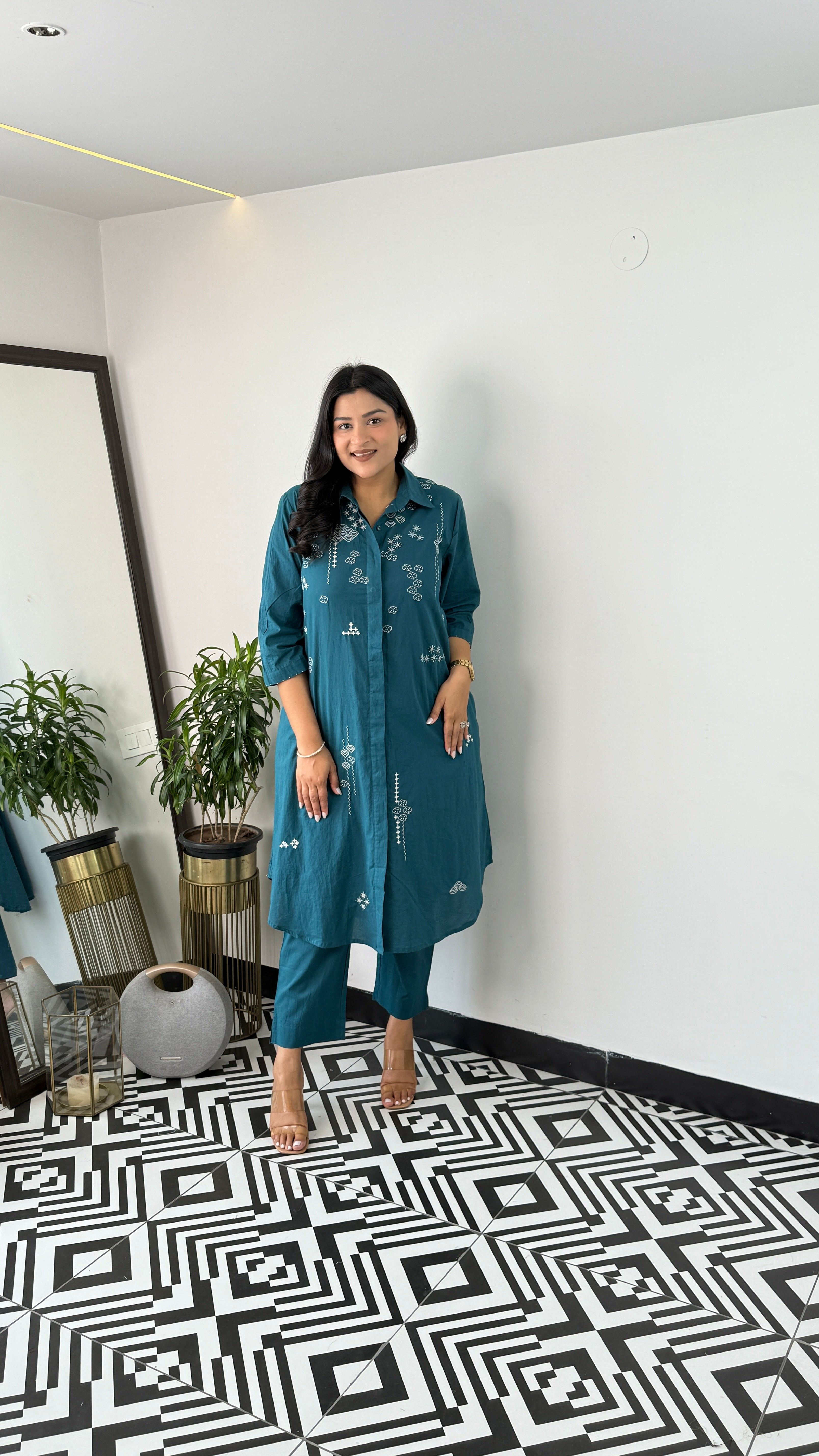Mariyam Teal Kurta Pants