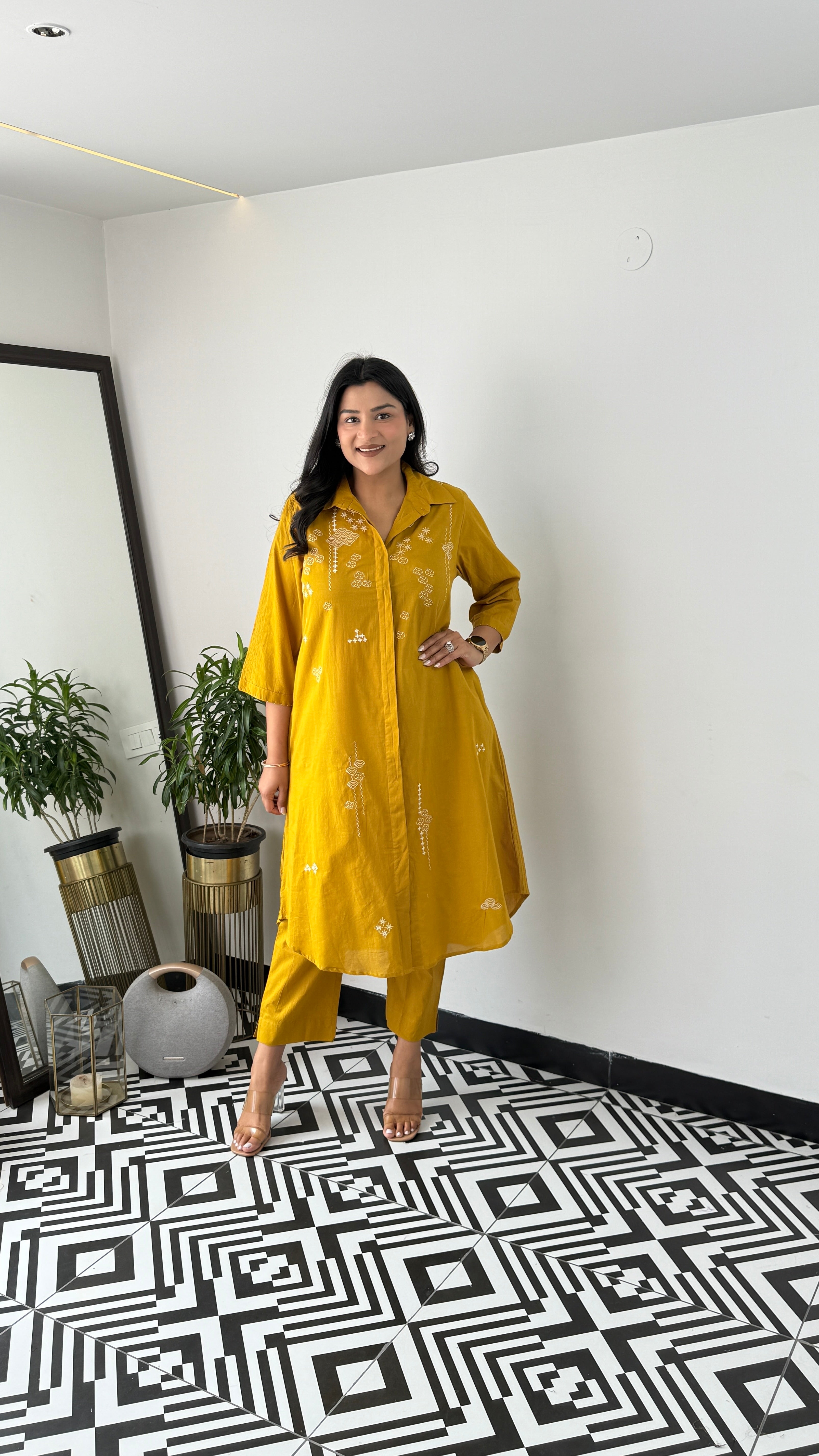 Mariyam Yellow Kurta Pants
