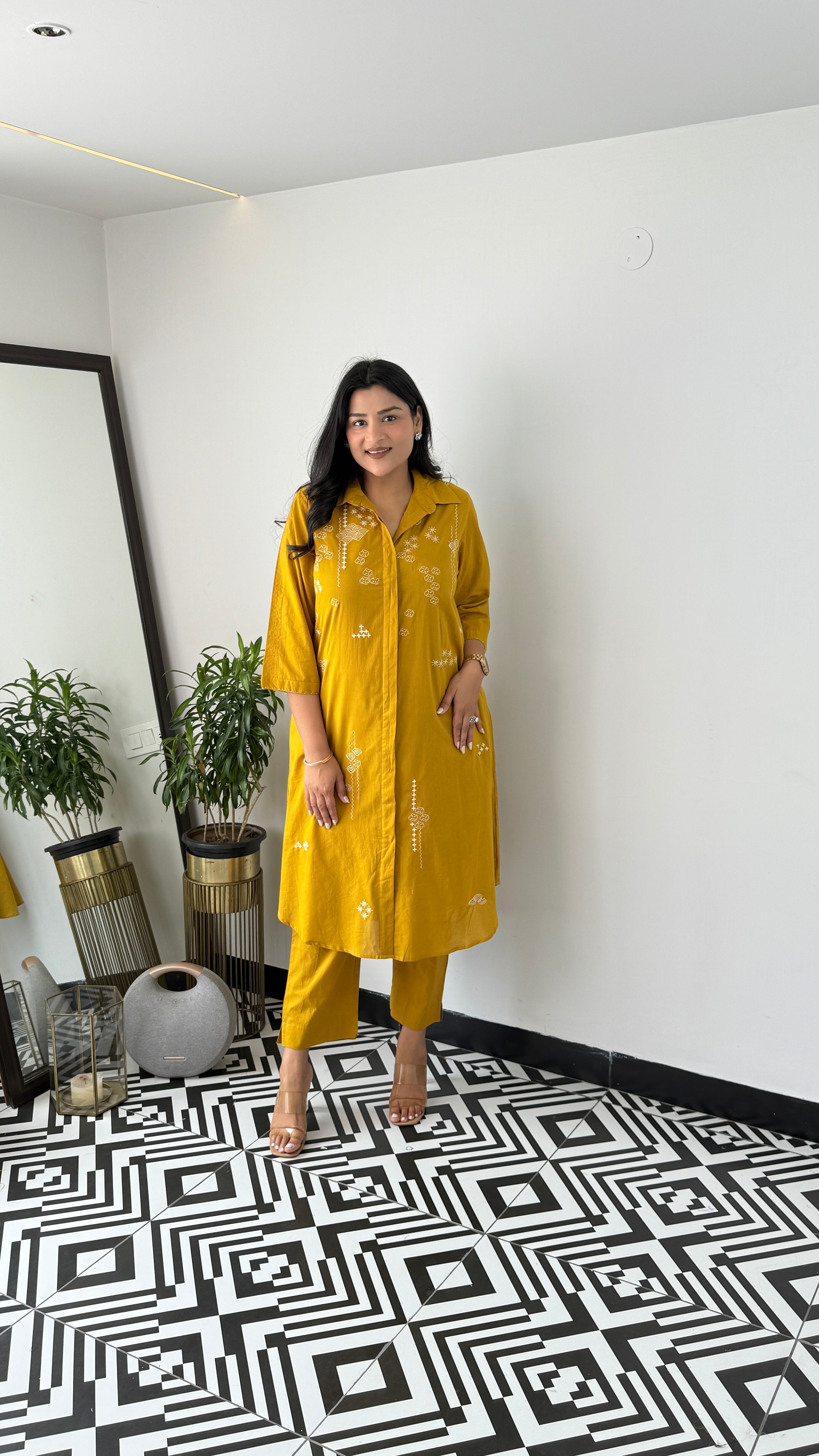 Mariyam Yellow Kurta Pants