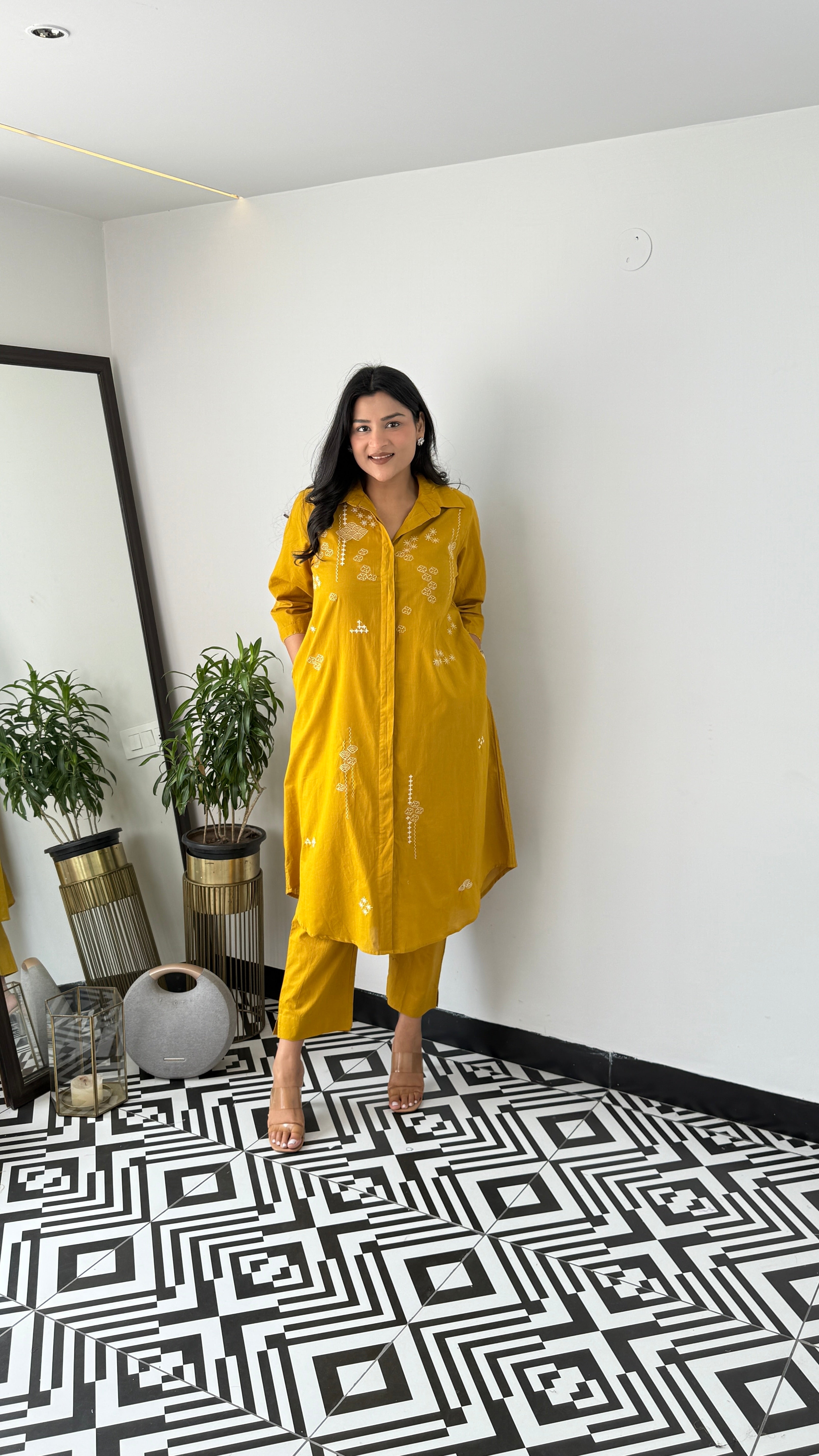 Mariyam Yellow Kurta Pants