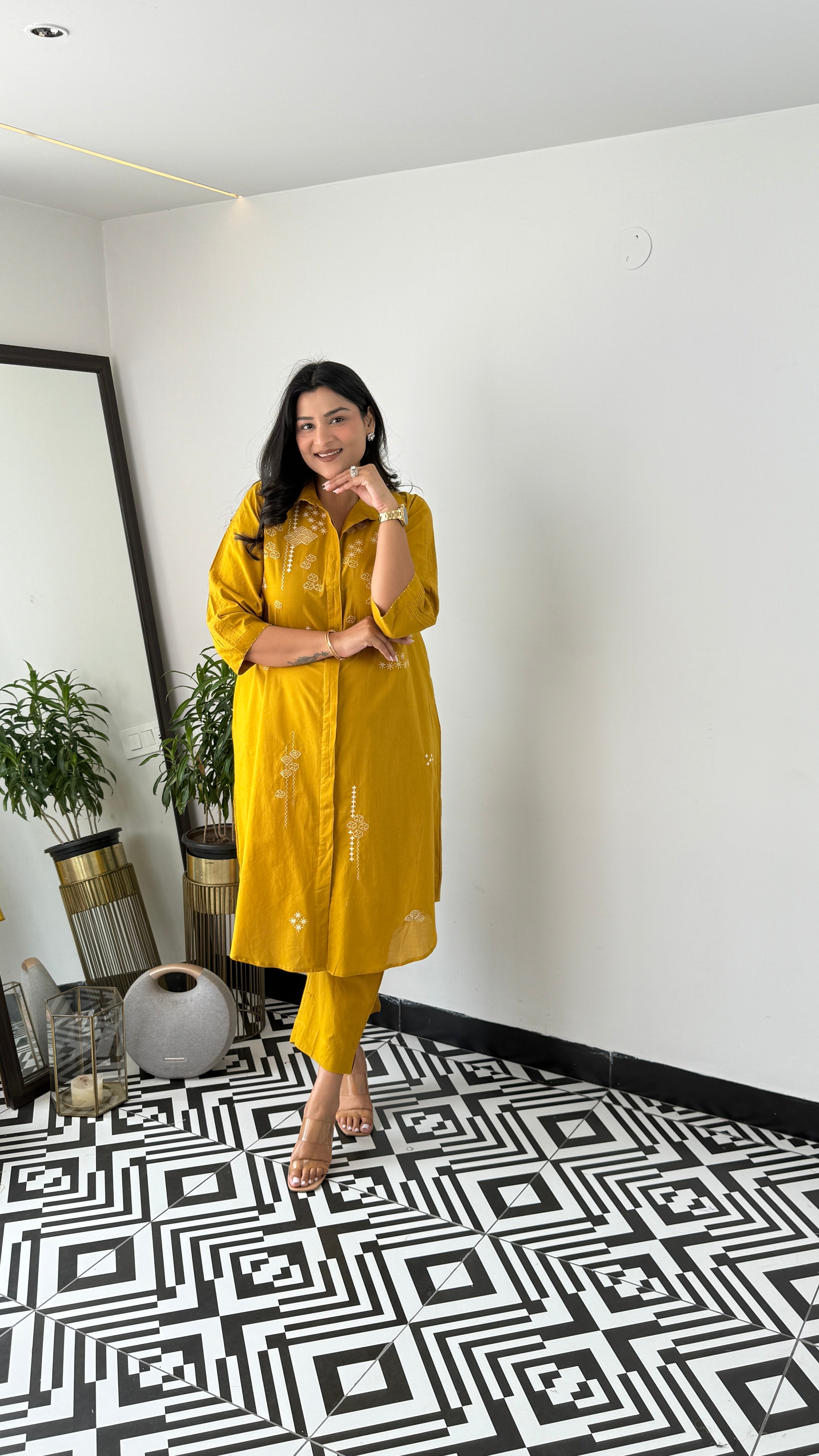Mariyam Yellow Kurta Pants